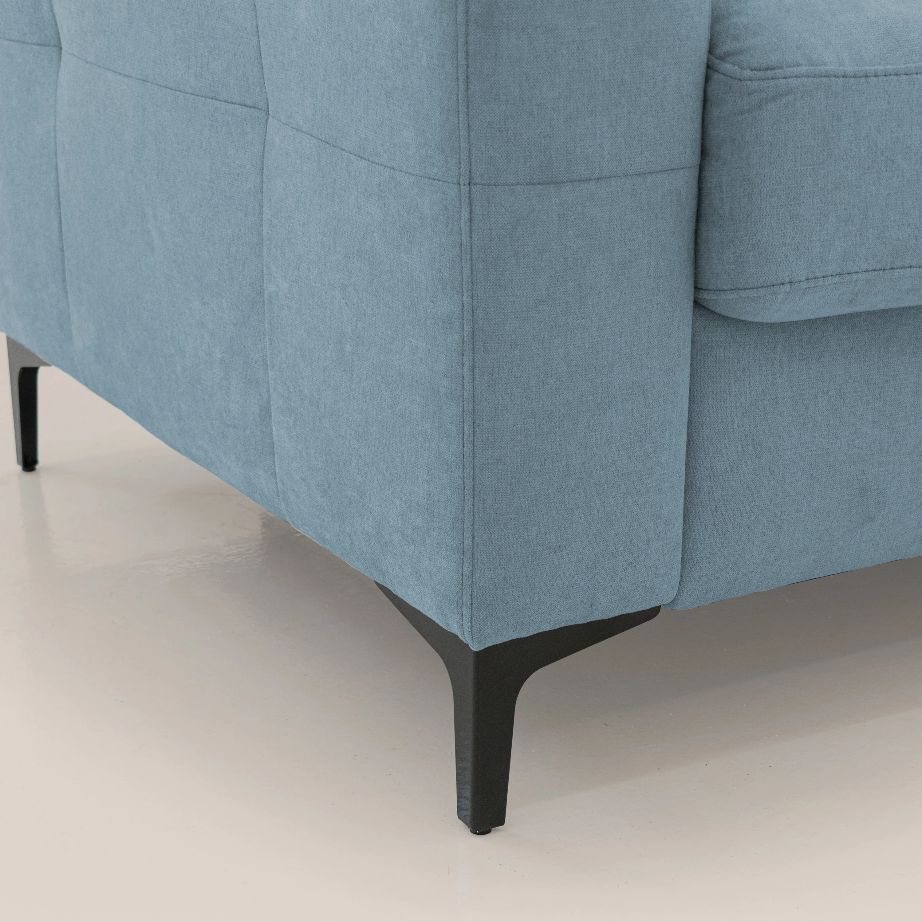 Gardenia canapĂ© convertible matelas H 18cm avec tĂȘtiĂšres rĂ©glables et revĂȘtement impermĂ©able T02 sucre glace - Image 6