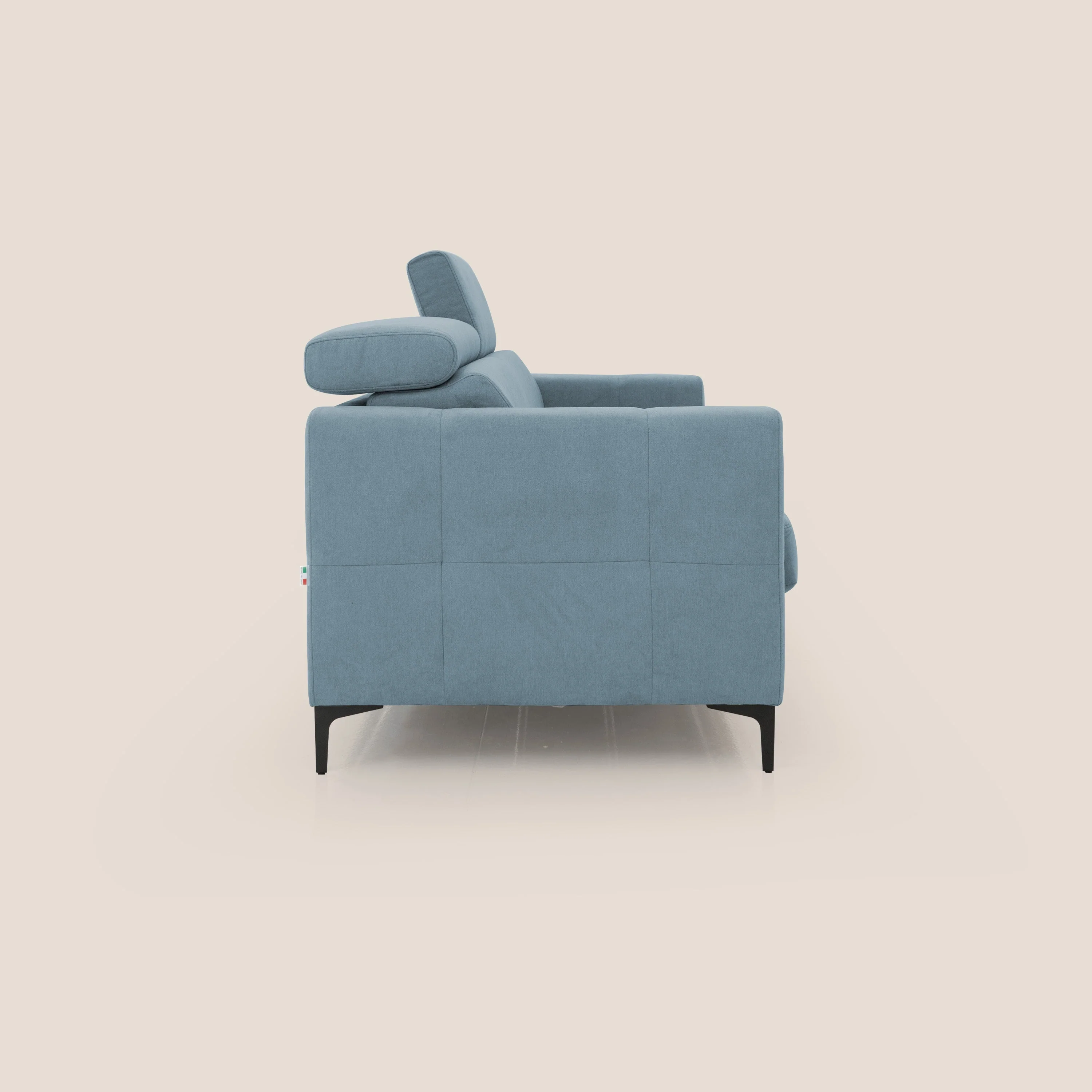 Gardenia canapĂ© convertible matelas H 18cm avec tĂȘtiĂšres rĂ©glables et revĂȘtement impermĂ©able T02 sucre glace - Image 7