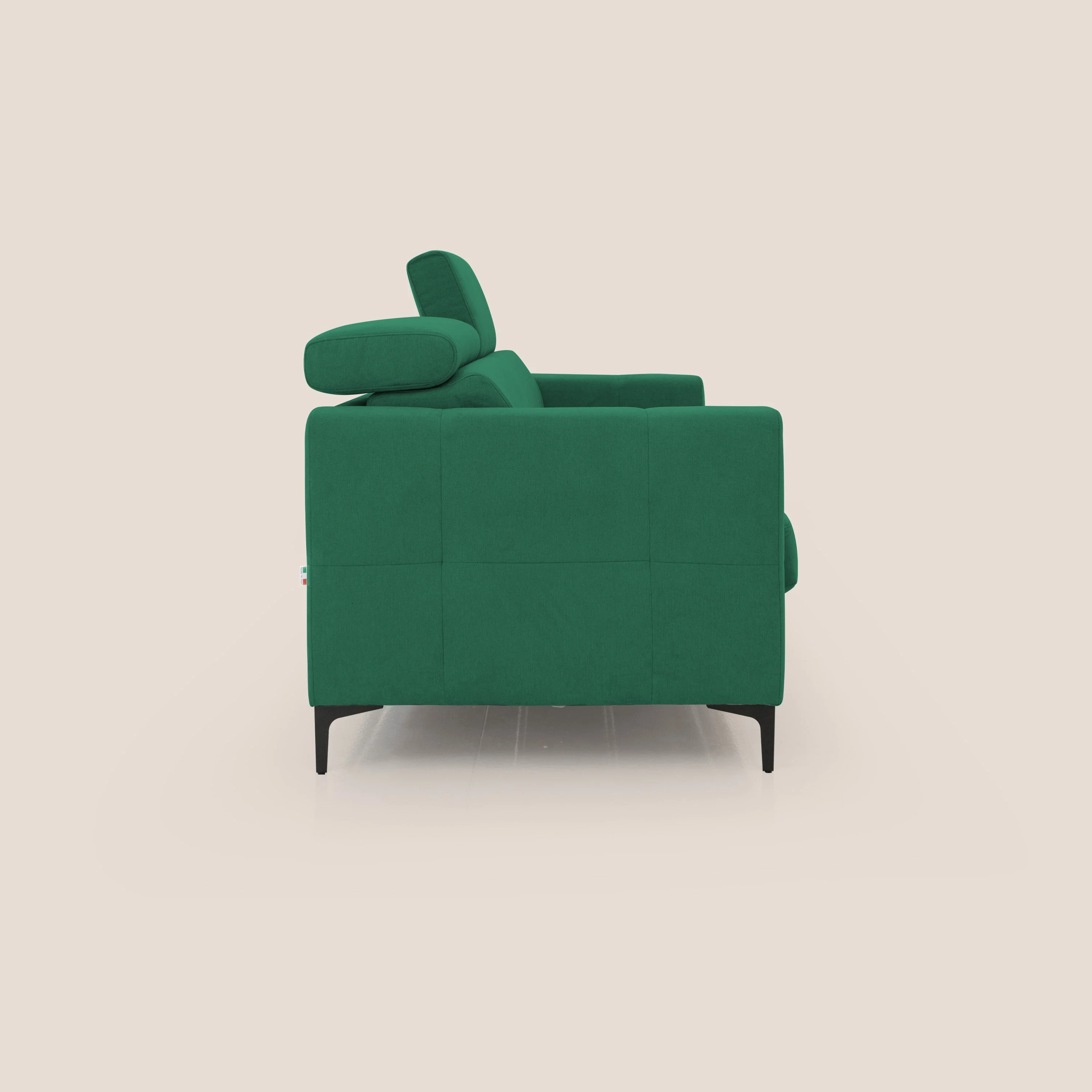 Gardenia canapé convertible matelas H 18cm avec têtières réglables et revêtement imperméable T02 vert - Image 7