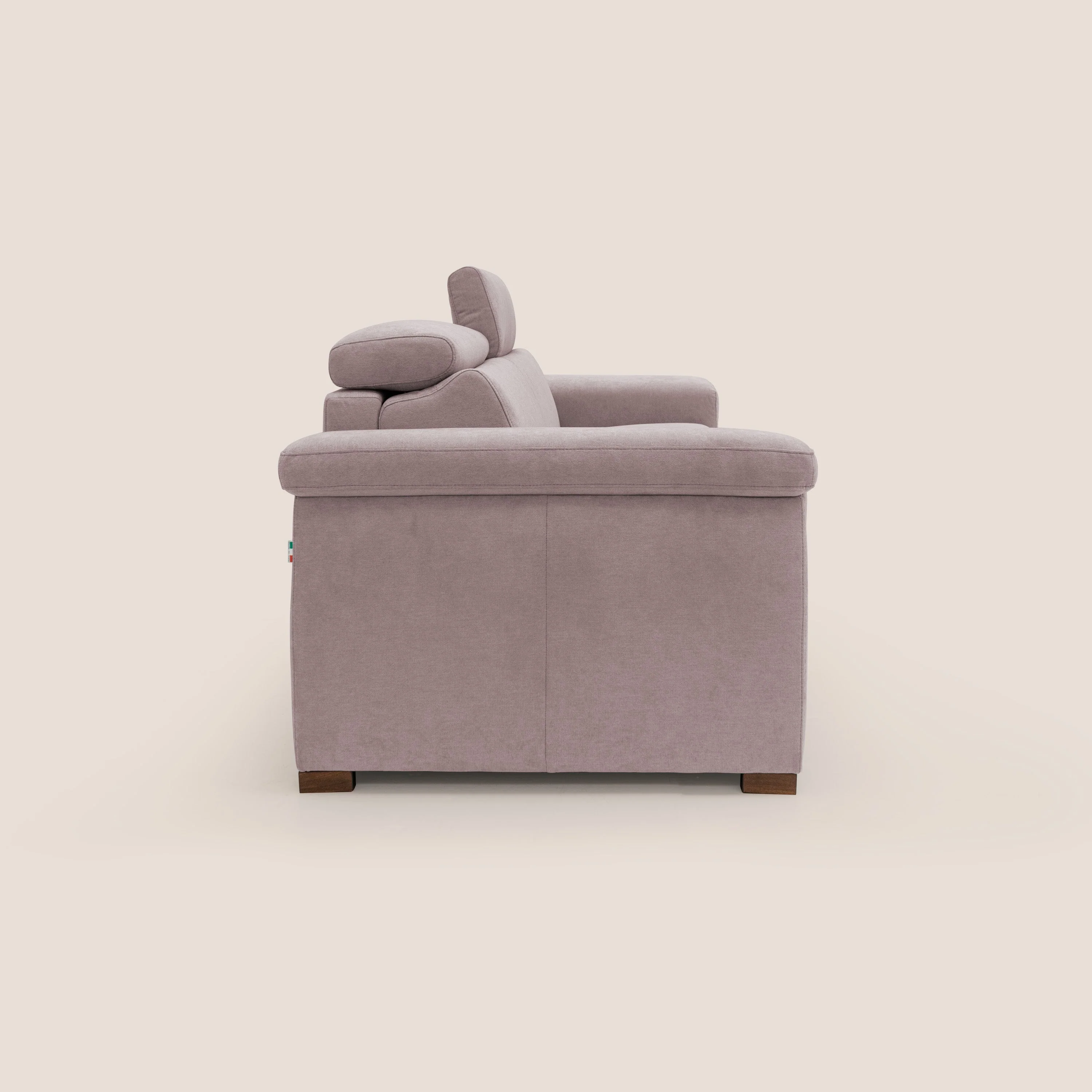 Giunone canapé convertible avec matelas de 18 cm et têtières inclinables en tissu imperméable T02 rose - Image 9