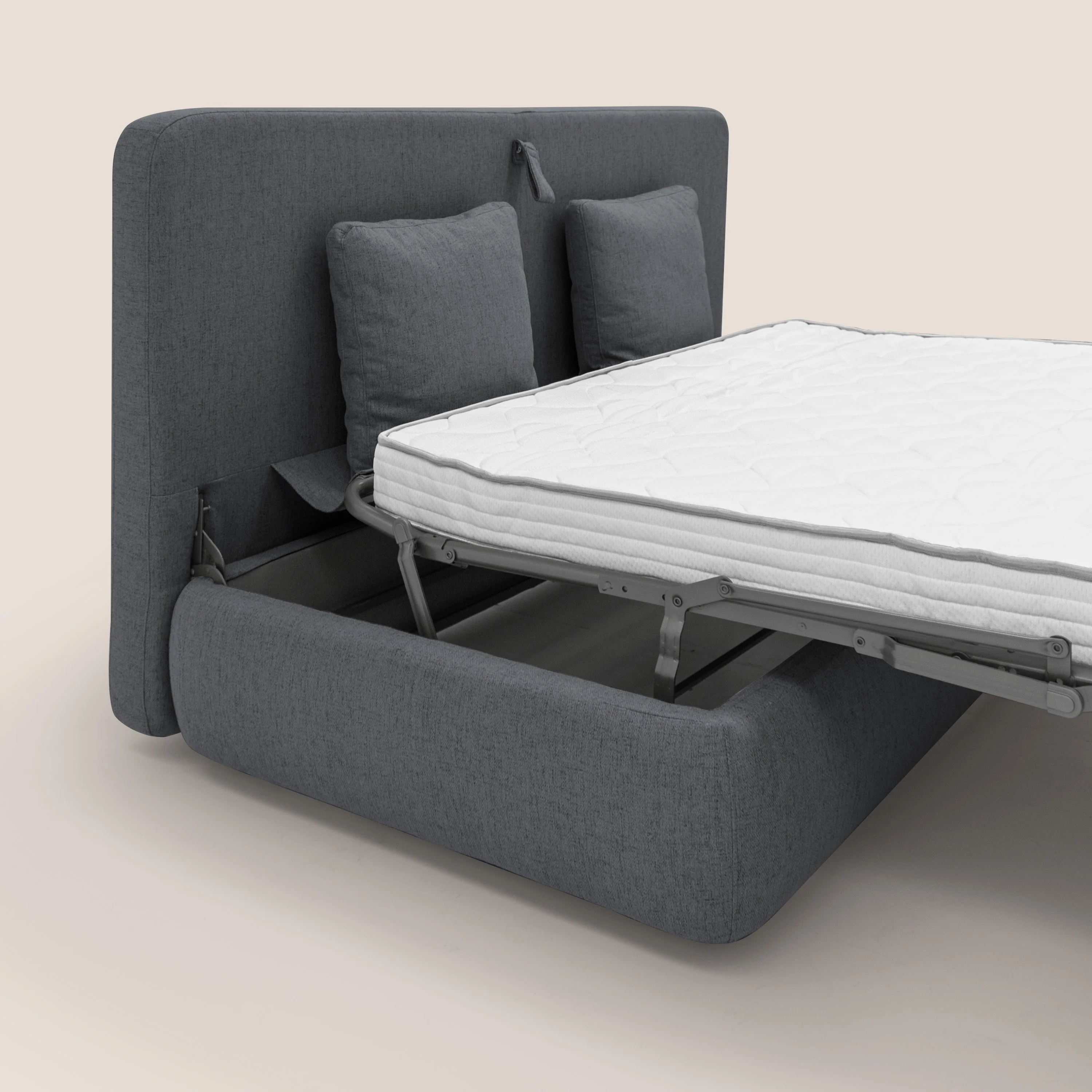 GRANSASSO Canapé convertible au design innovant en tissu imperméable T03 anthracite - Image 11