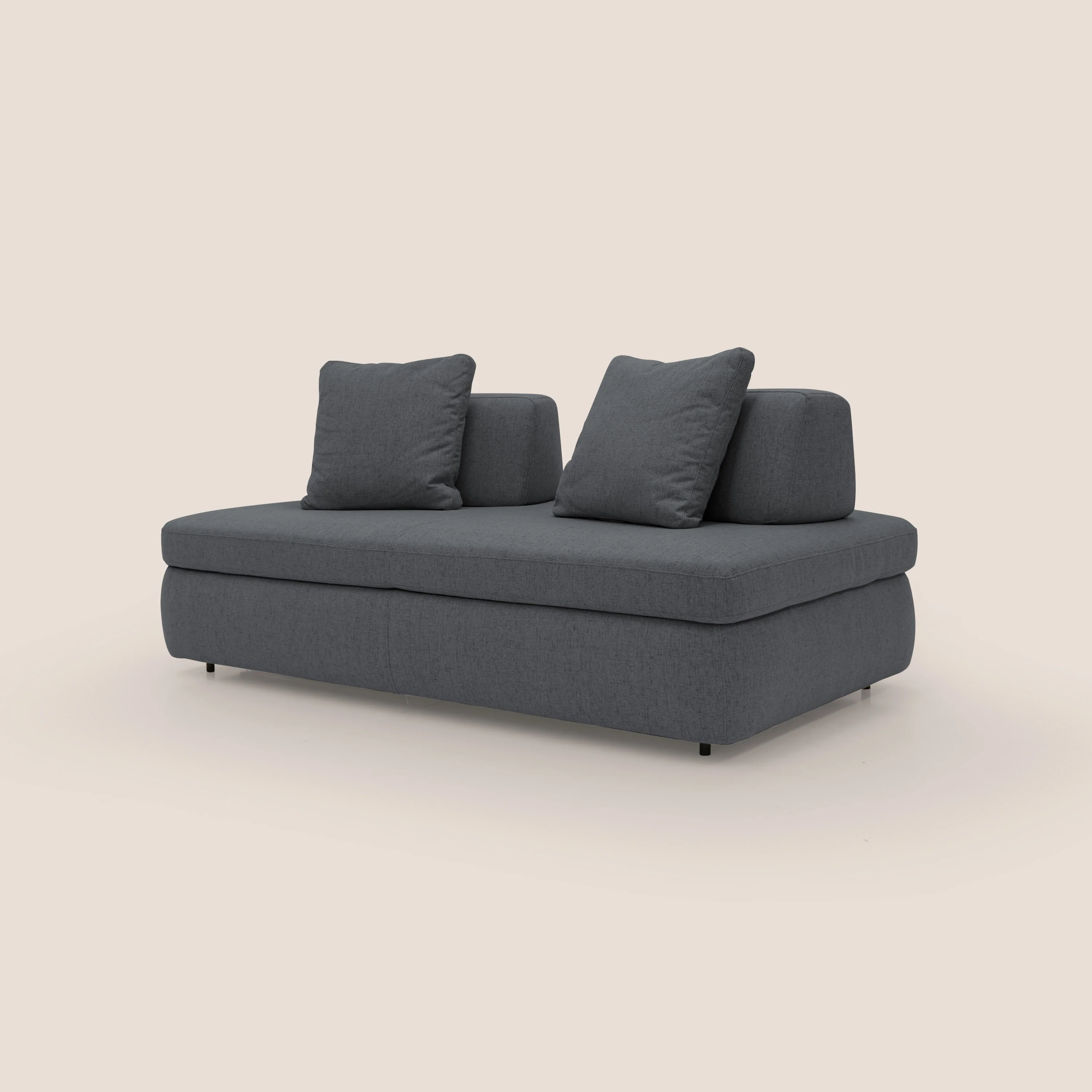 GRANSASSO Canapé convertible au design innovant en tissu imperméable T03 anthracite - Image 4