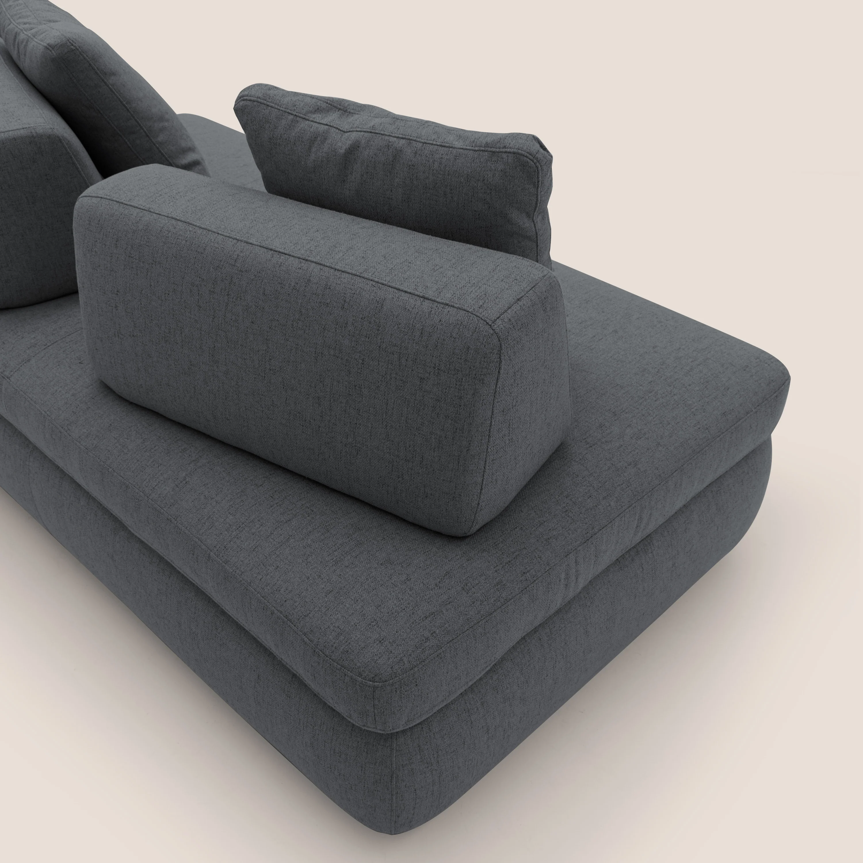 GRANSASSO Canapé convertible au design innovant en tissu imperméable T03 anthracite - Image 8