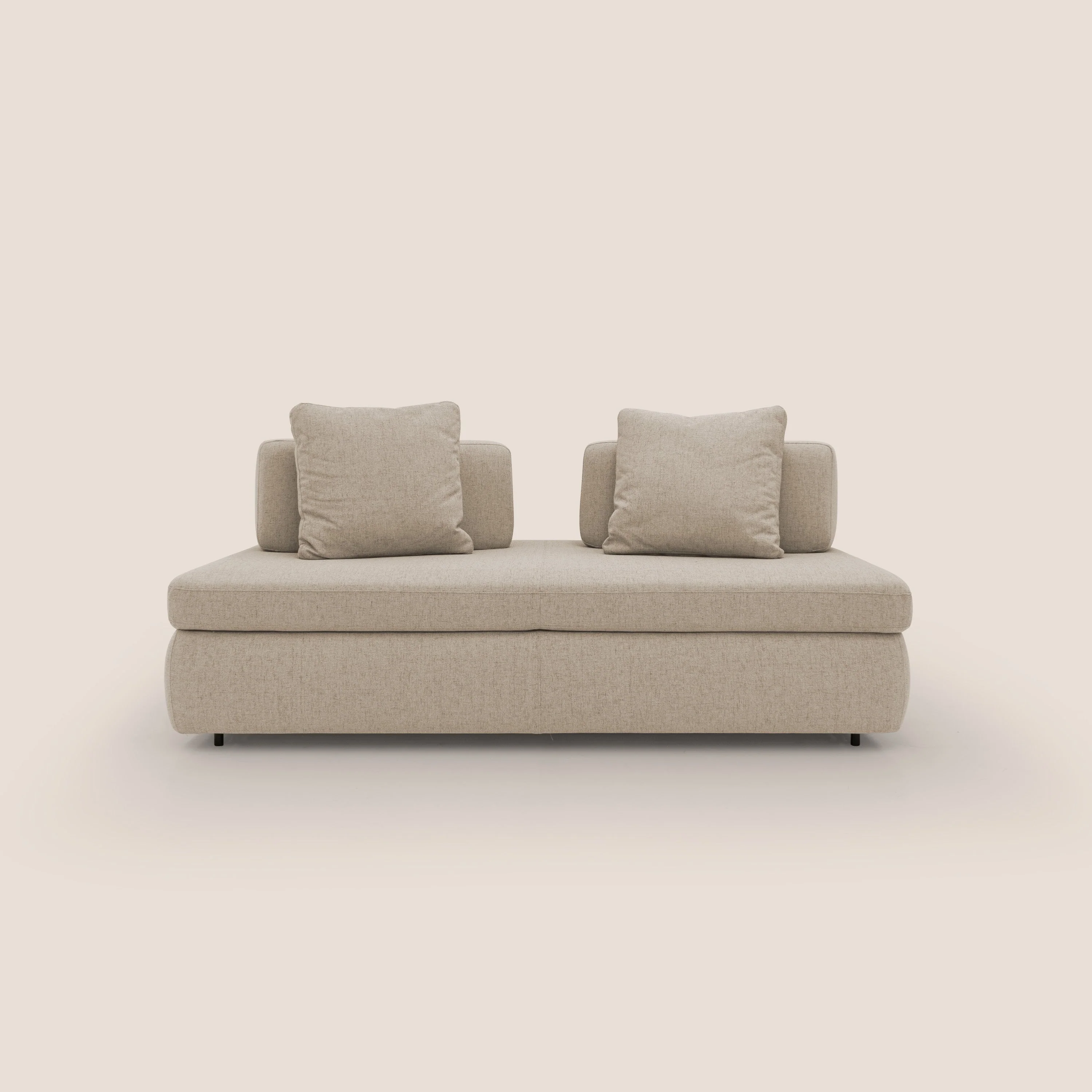 GRANSASSO Canapé convertible au design innovant en tissu imperméable T03 beige