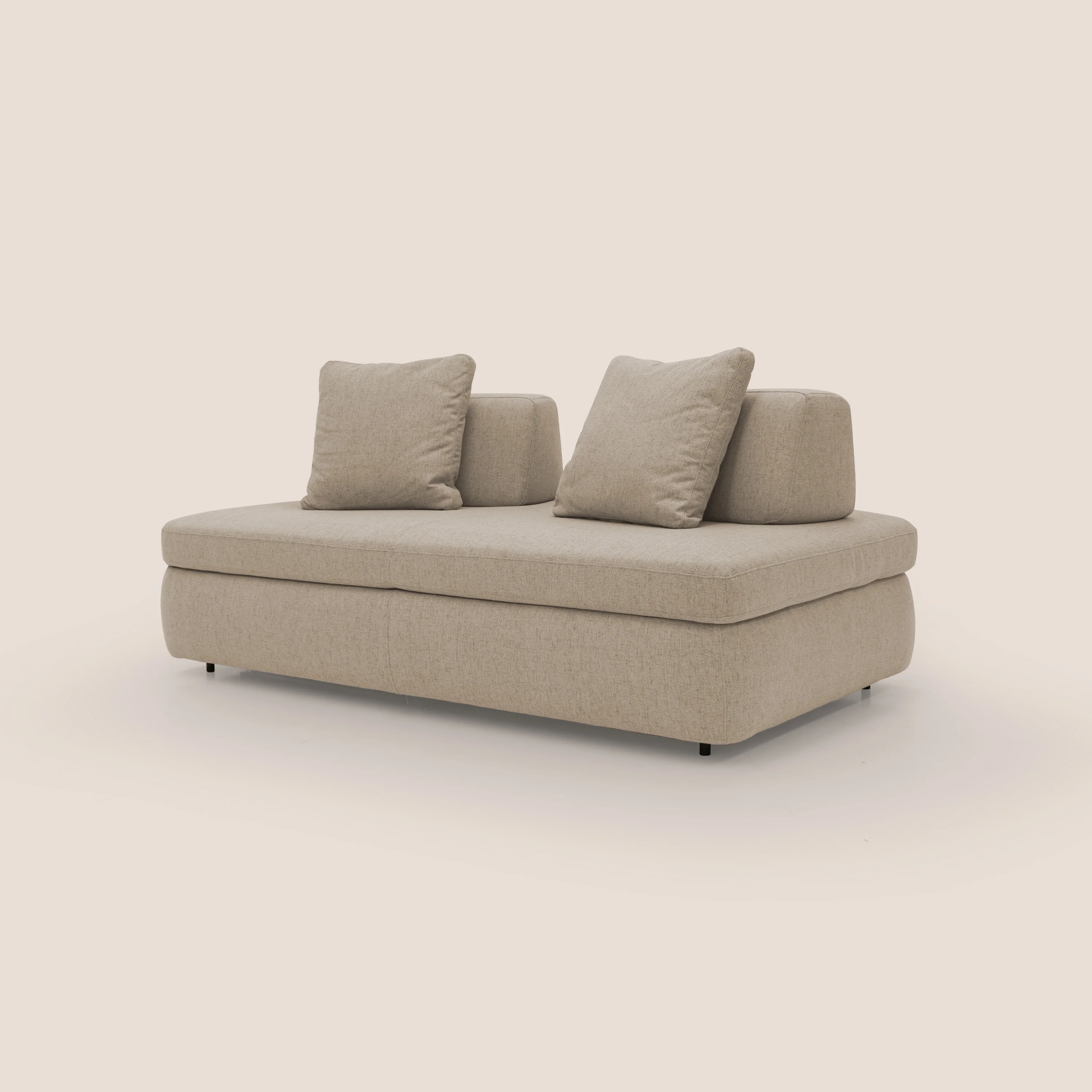 GRANSASSO Canapé convertible au design innovant en tissu imperméable T03 beige - Image 4