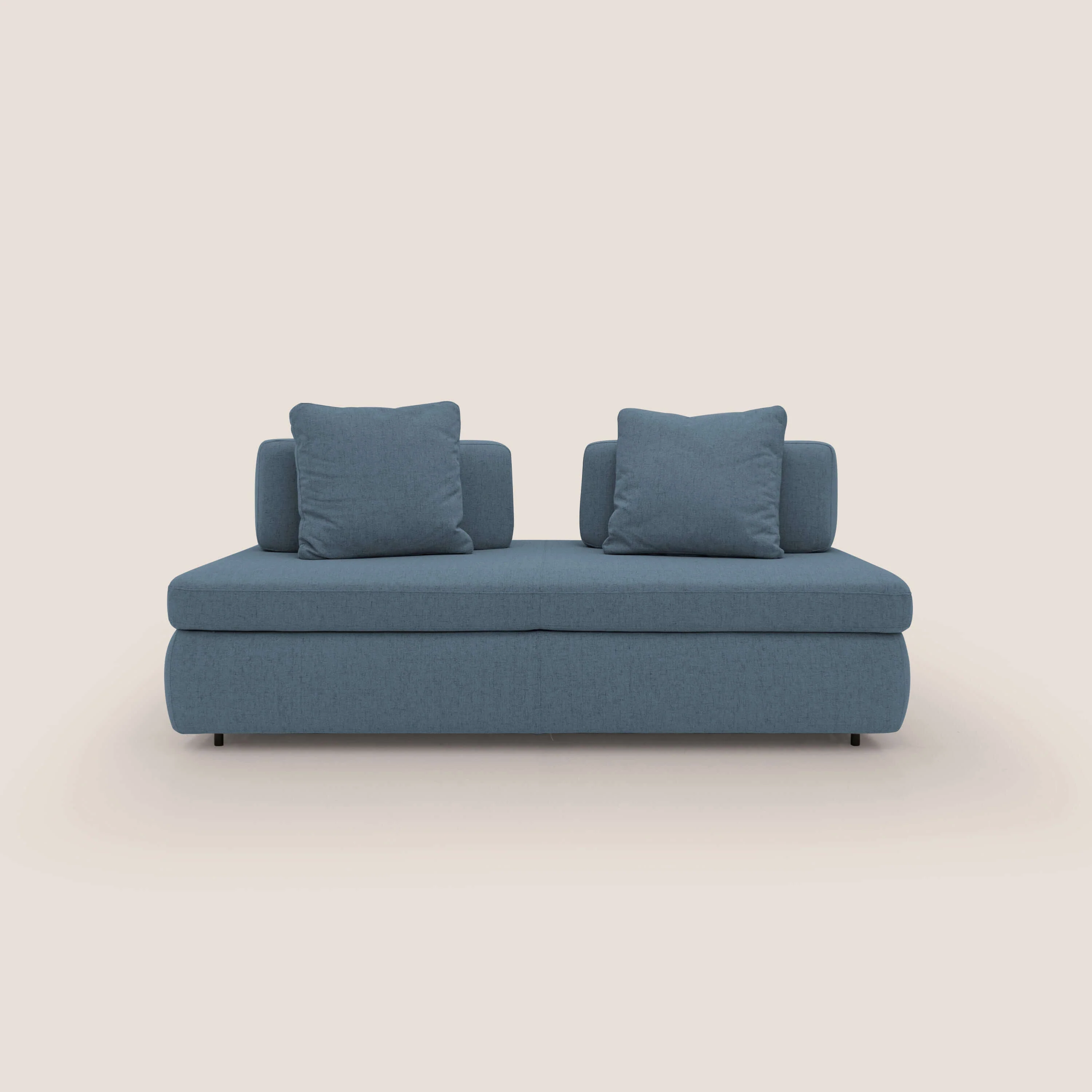 GRANSASSO Canapé convertible au design innovant en tissu imperméable T03 bleu