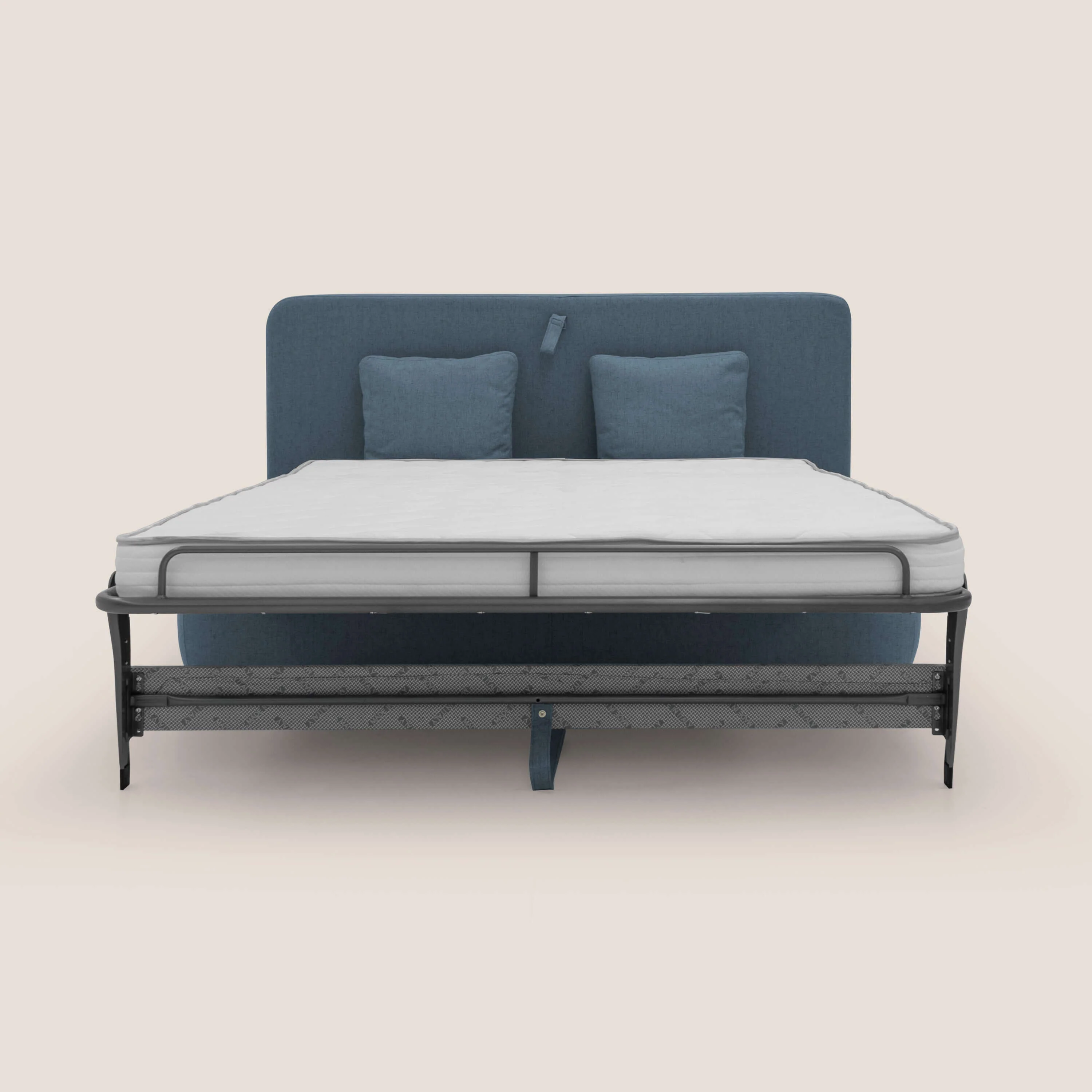 GRANSASSO Canapé convertible au design innovant en tissu imperméable T03 bleu - Image 10