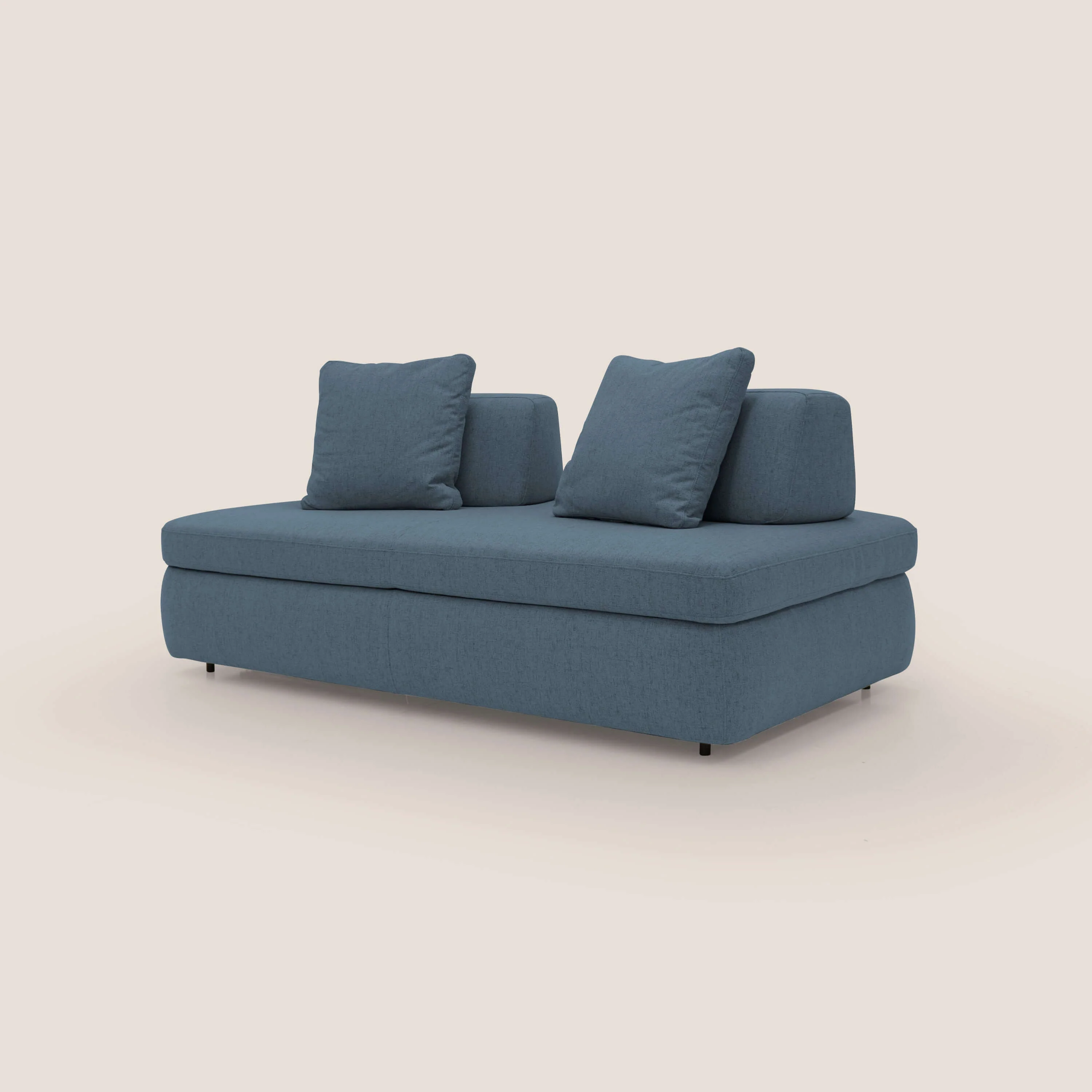 GRANSASSO Canapé convertible au design innovant en tissu imperméable T03 bleu - Image 2
