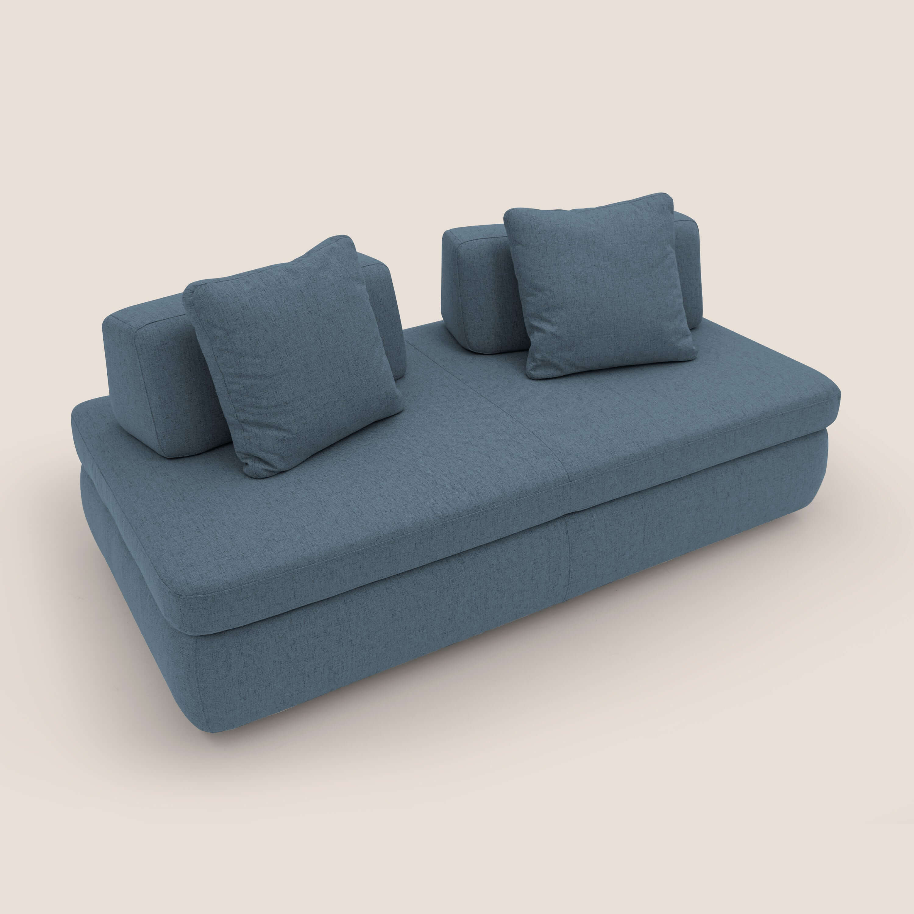 GRANSASSO Canapé convertible au design innovant en tissu imperméable T03 bleu - Image 7