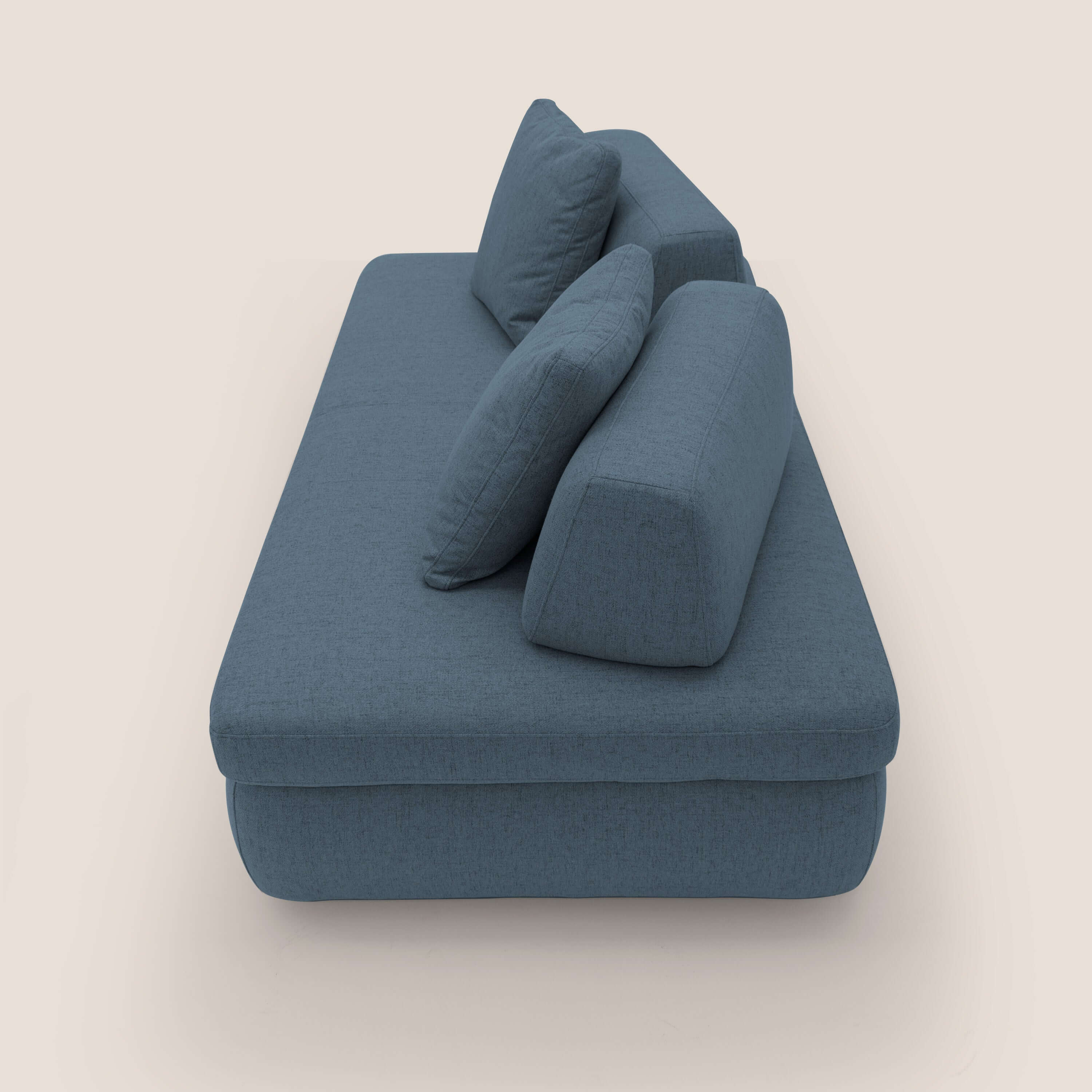 GRANSASSO Canapé convertible au design innovant en tissu imperméable T03 bleu - Image 8