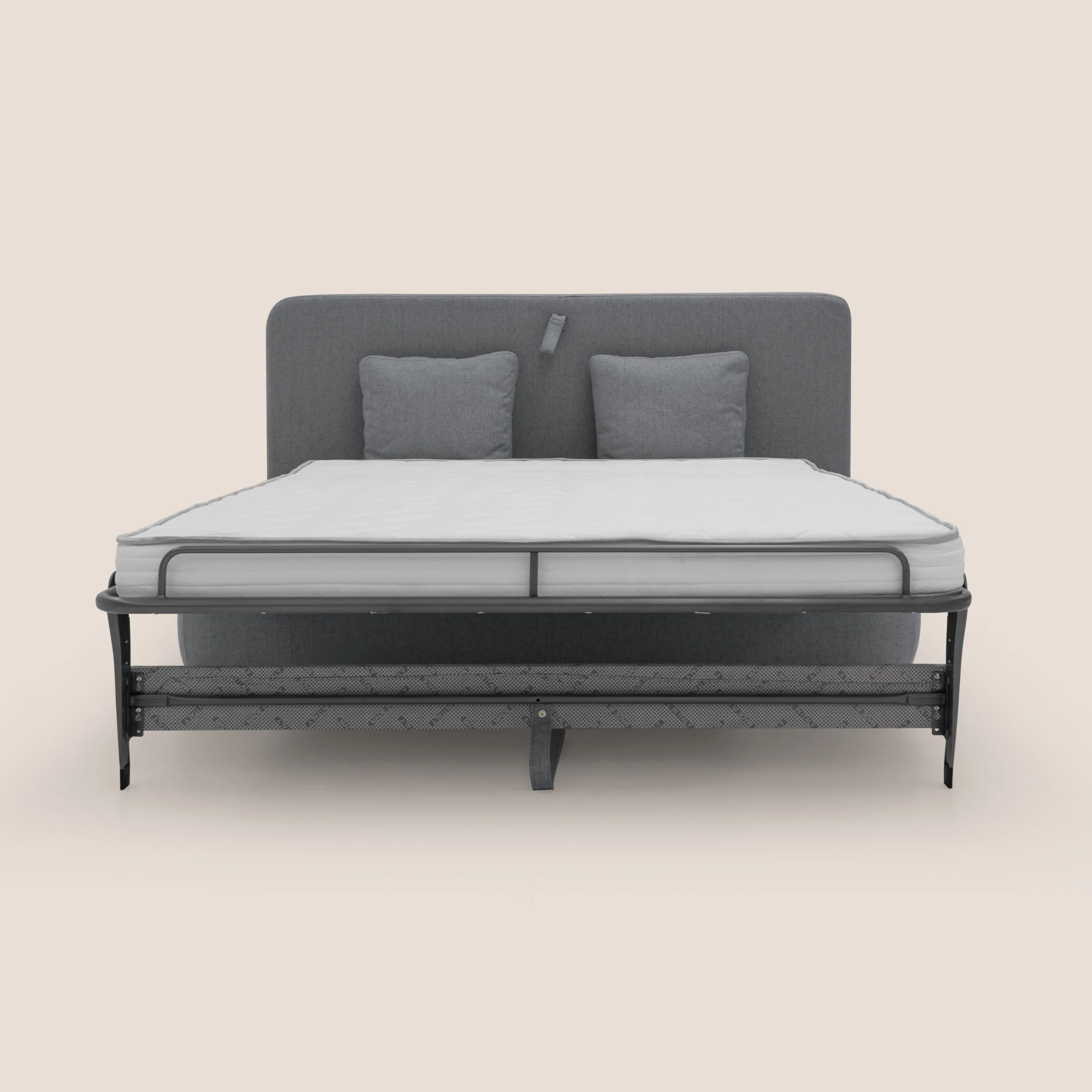 GRANSASSO Canapé convertible au design innovant en tissu imperméable T03 gris - Image 12