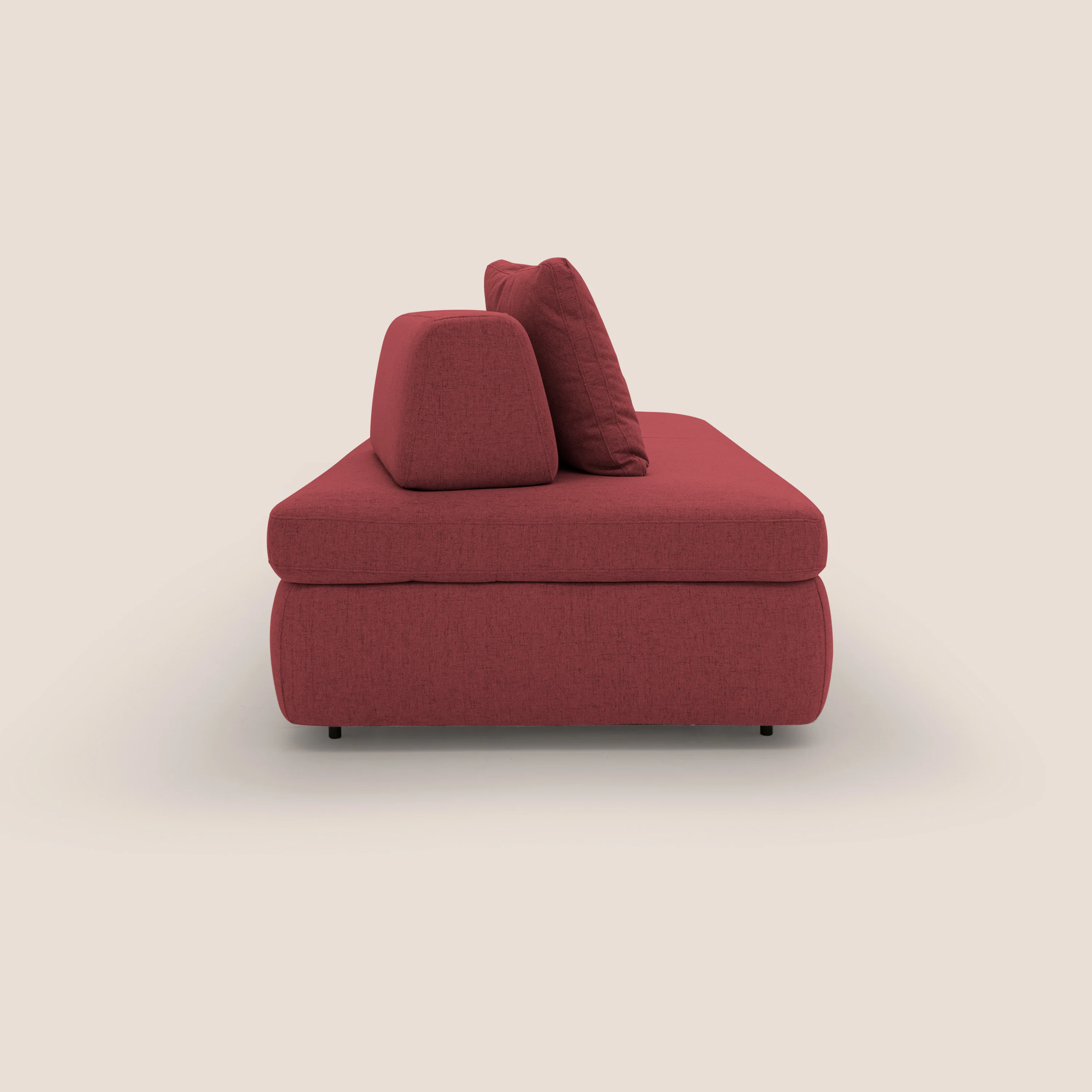 GRANSASSO Canapé convertible au design innovant en tissu imperméable T03 rouge - Image 5