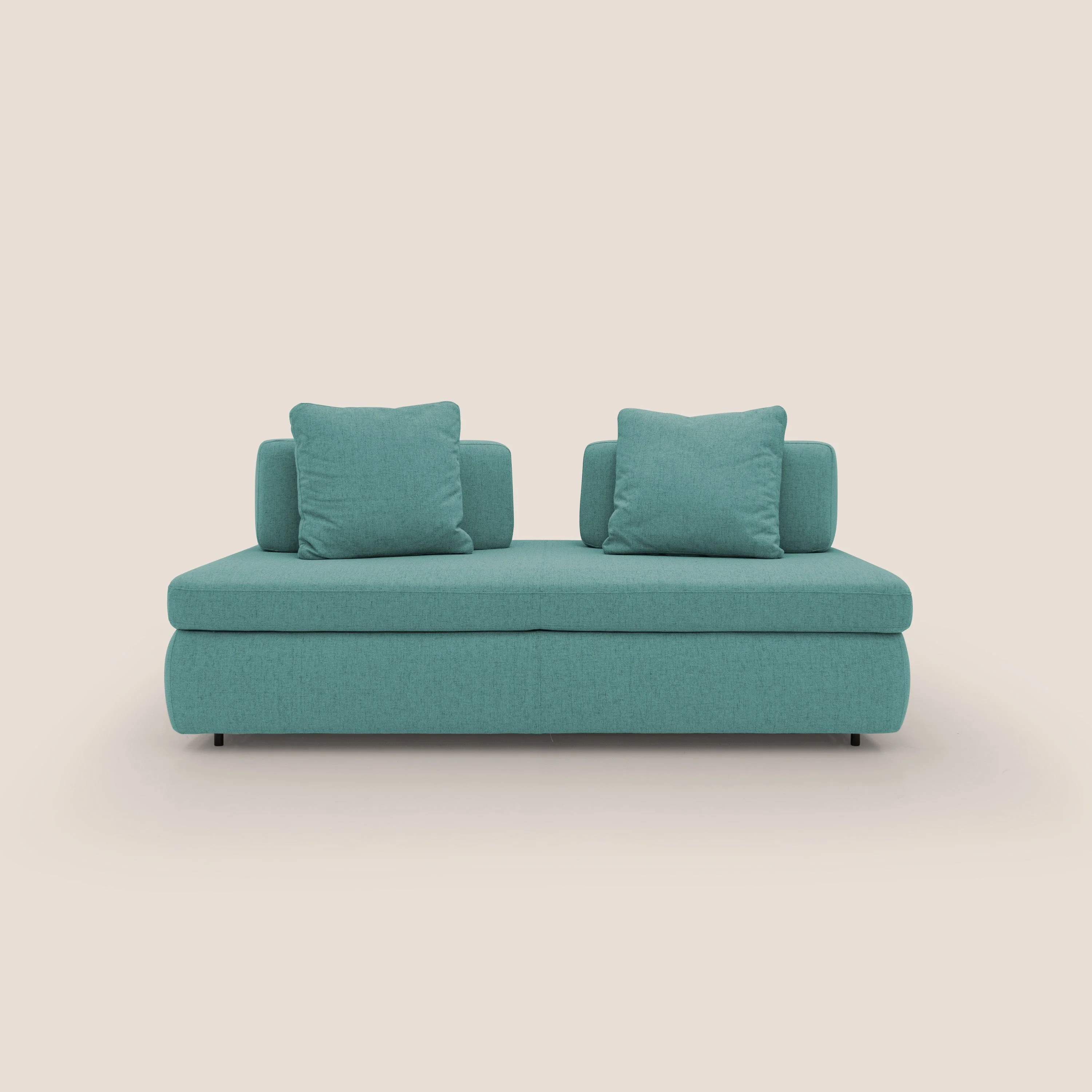 GRANSASSO Canapé convertible au design innovant en tissu imperméable T03 vert d'eau