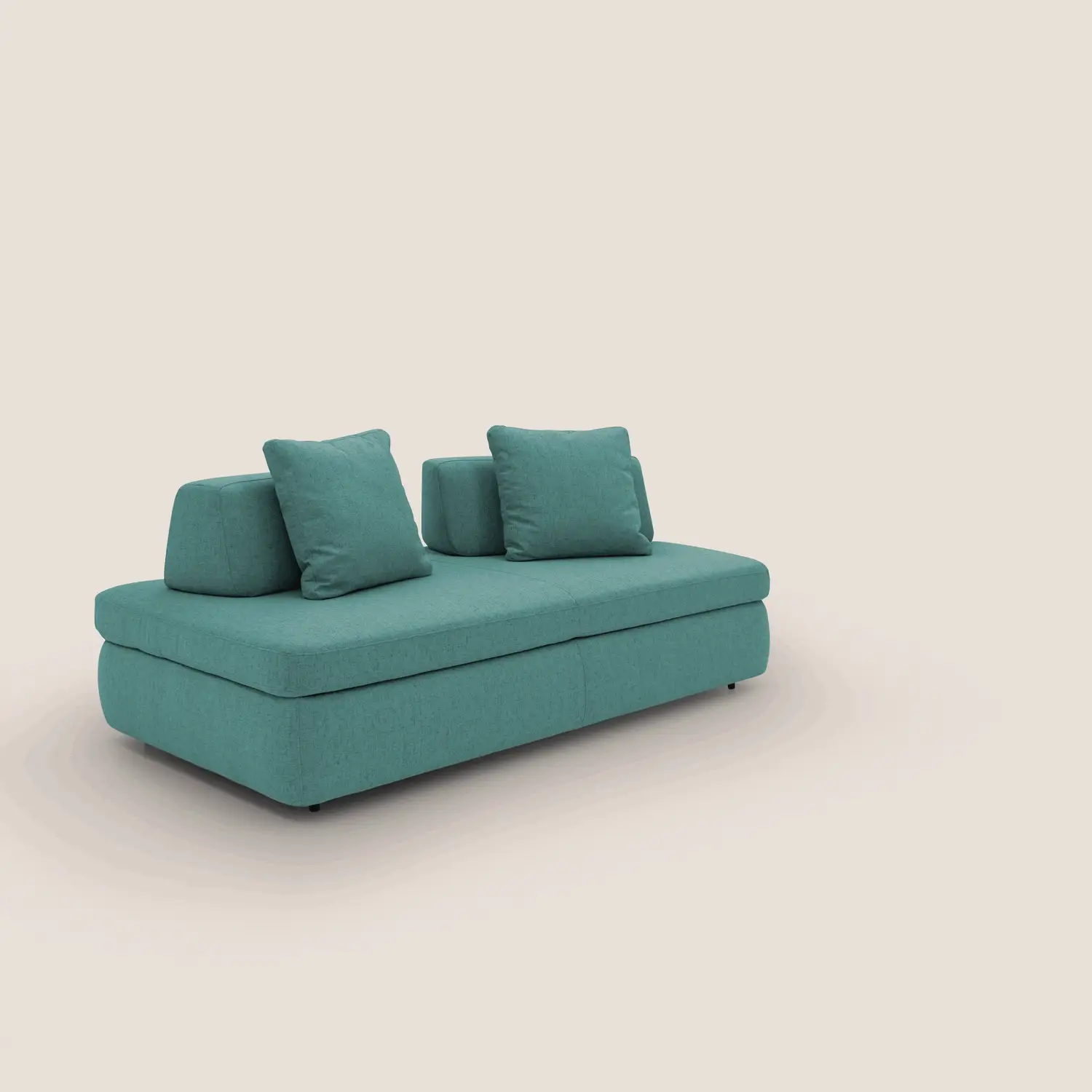 GRANSASSO Canapé convertible au design innovant en tissu imperméable T03 vert d'eau - Image 2