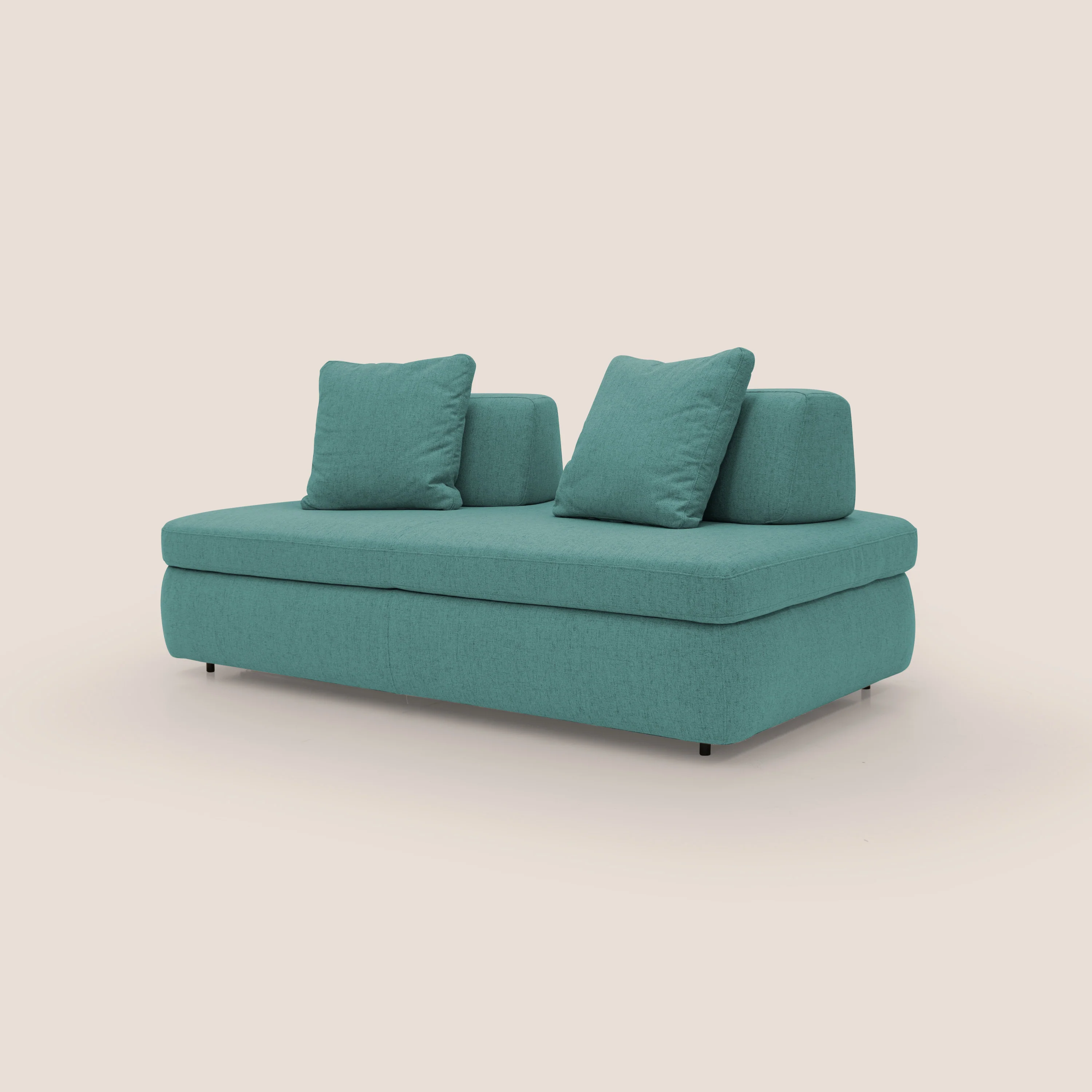 GRANSASSO Canapé convertible au design innovant en tissu imperméable T03 vert d'eau - Image 5