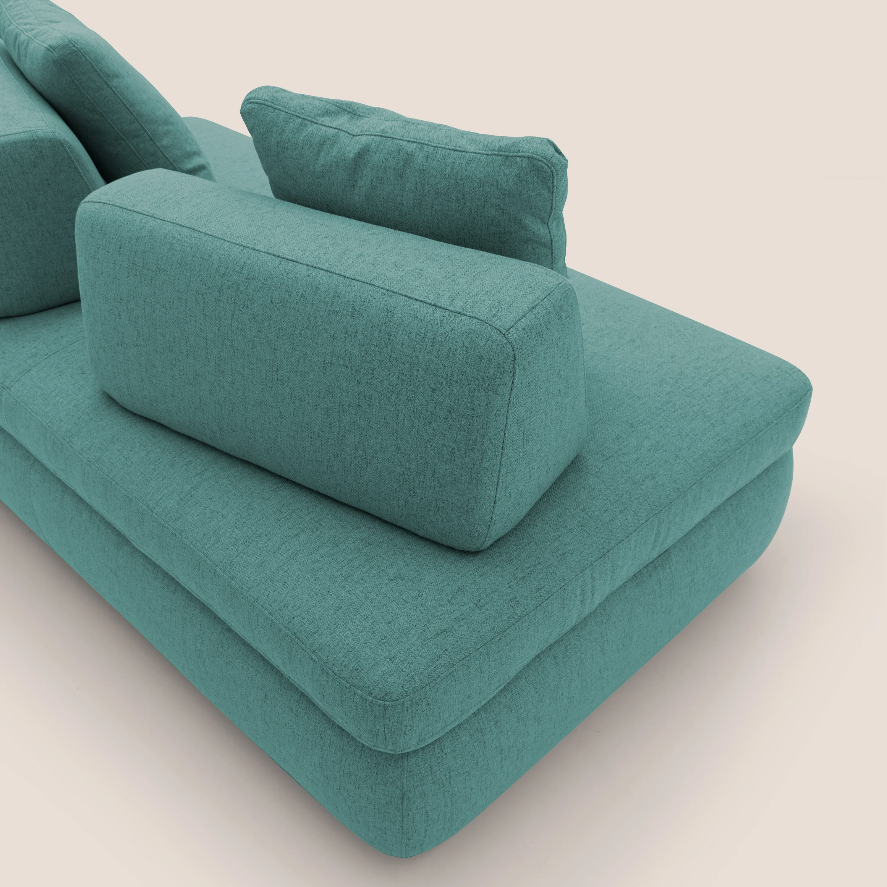 GRANSASSO Canapé convertible au design innovant en tissu imperméable T03 vert d'eau - Image 9