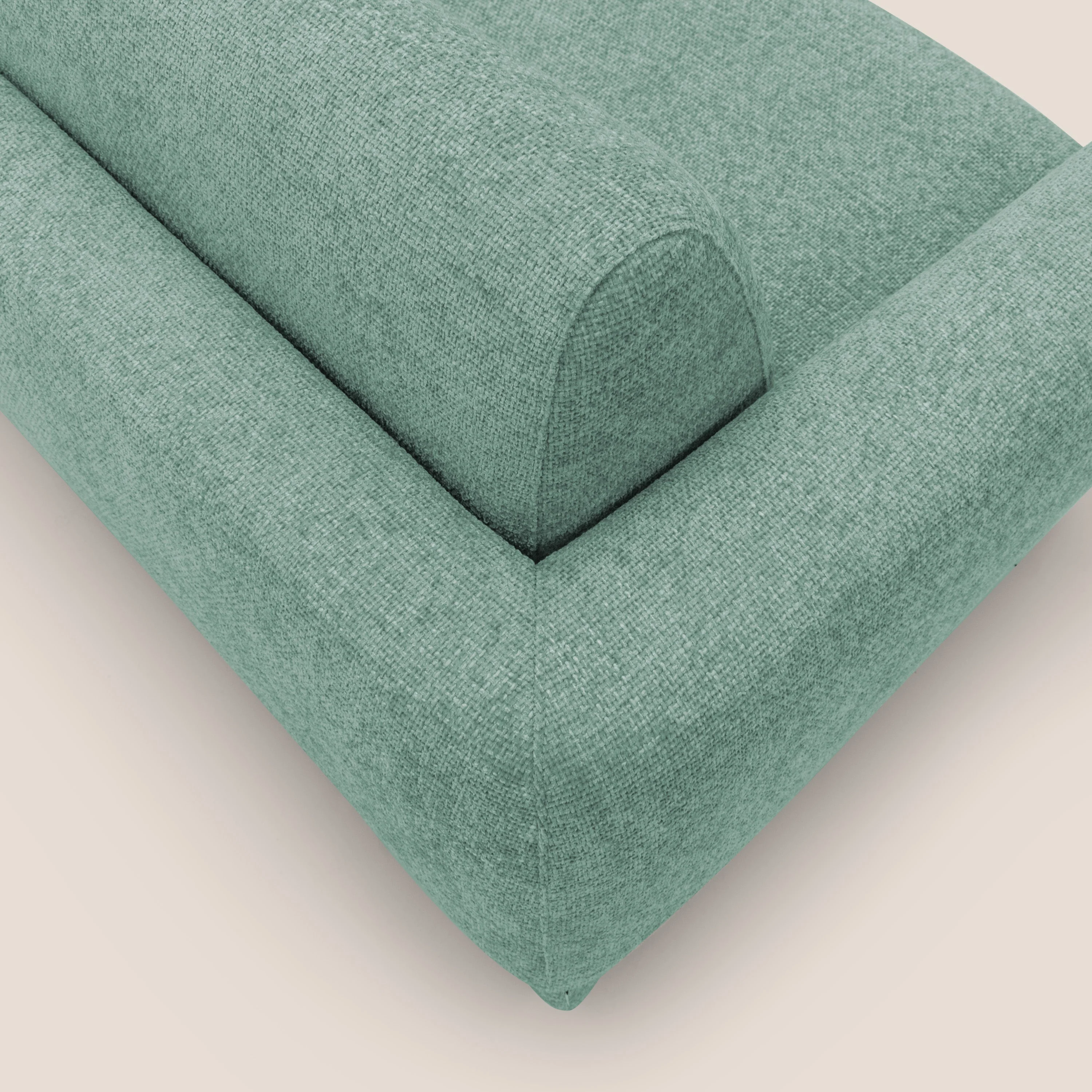 Happy Canapé convertible avec matelas H18 cm en tissu imperméable T10 sauge - Image 11