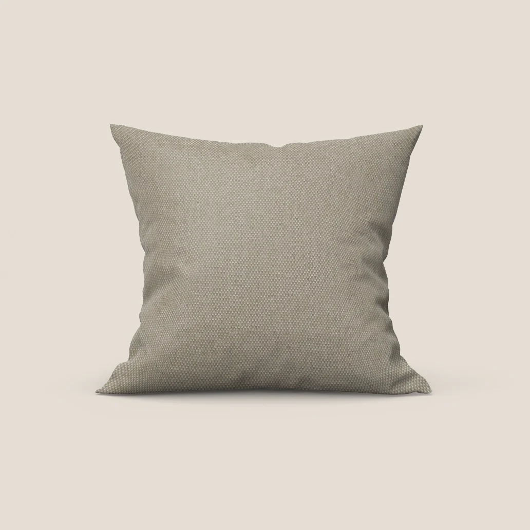 Honey coussin disponible en plusieurs couleurs, réalisé en tissu similicoton imperméable T13 beige
