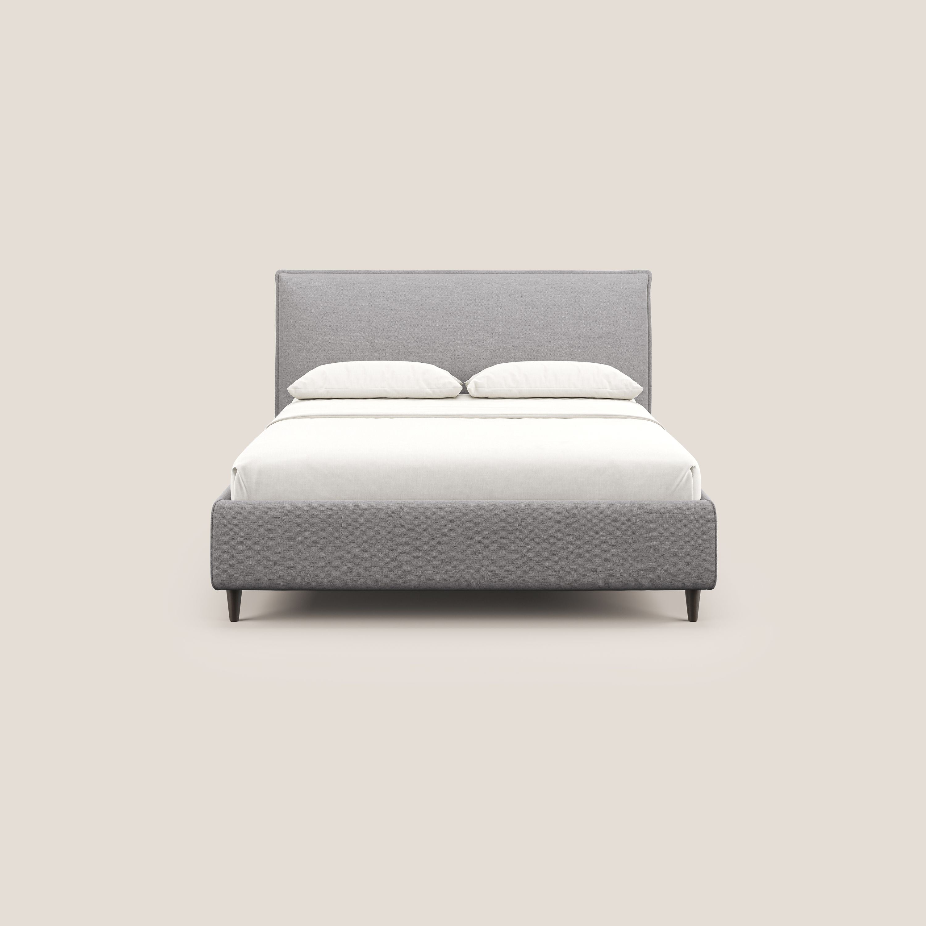 Hunter lit rembourré avec coffre déhoussable en tissu imperméable flammé T19 gris - Image 3