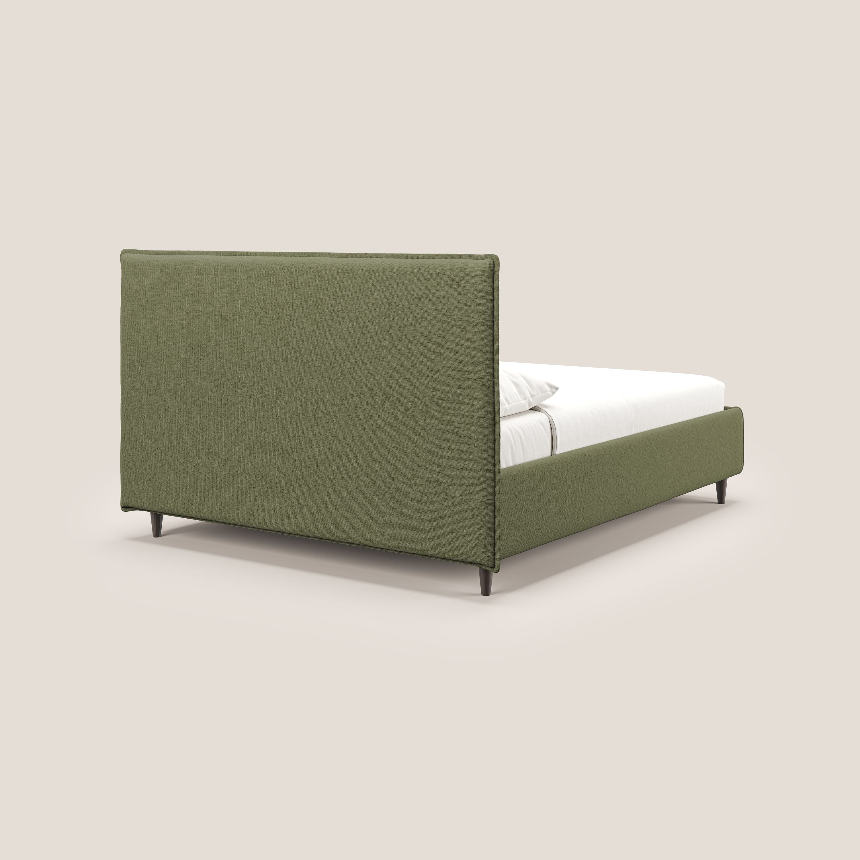 Hunter lit rembourré avec coffre déhoussable en tissu imperméable flammé T19 vert - Image 8