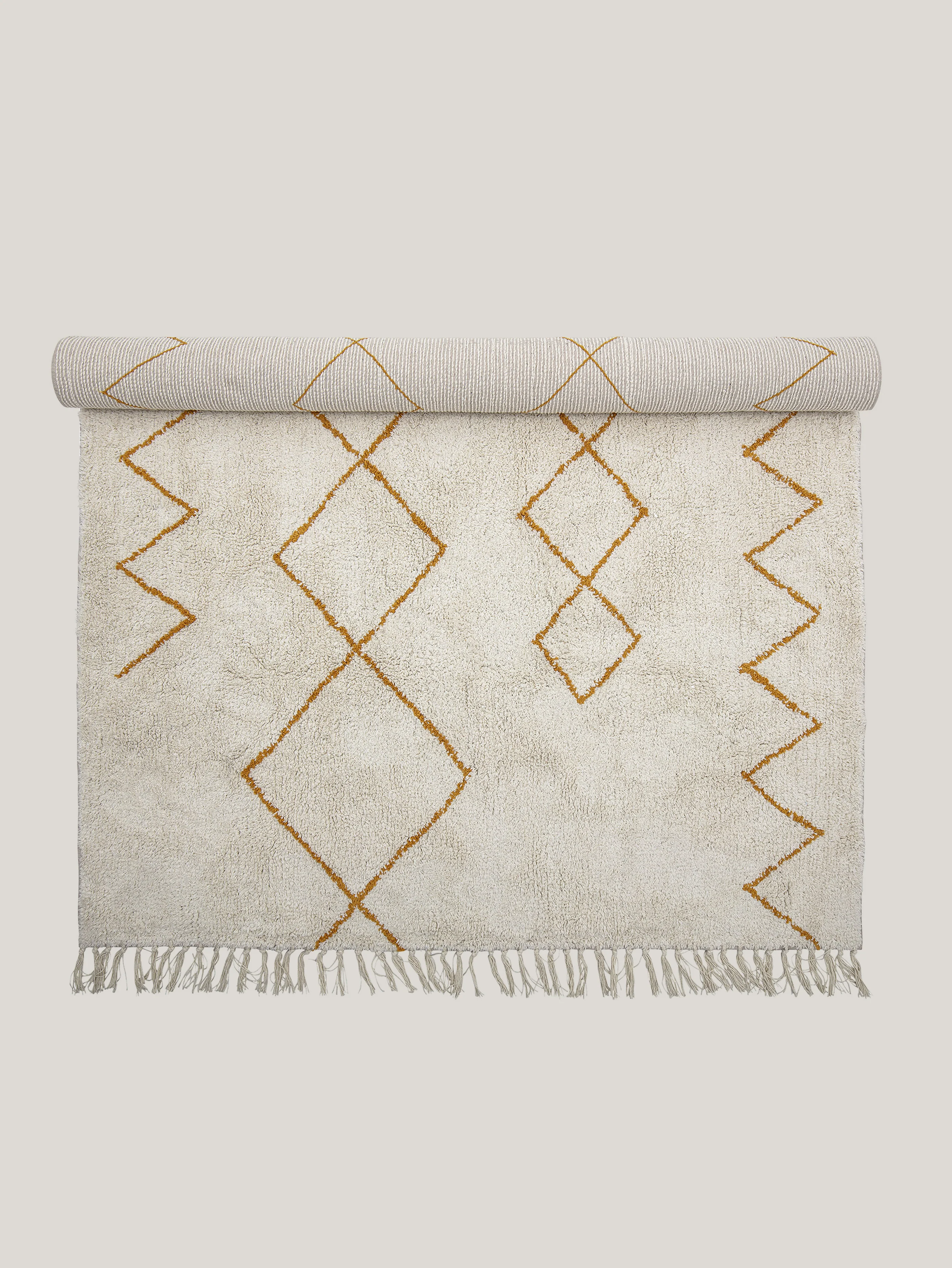 Huso tapis en coton à motifs géométriques 200x140 cm - Image 5