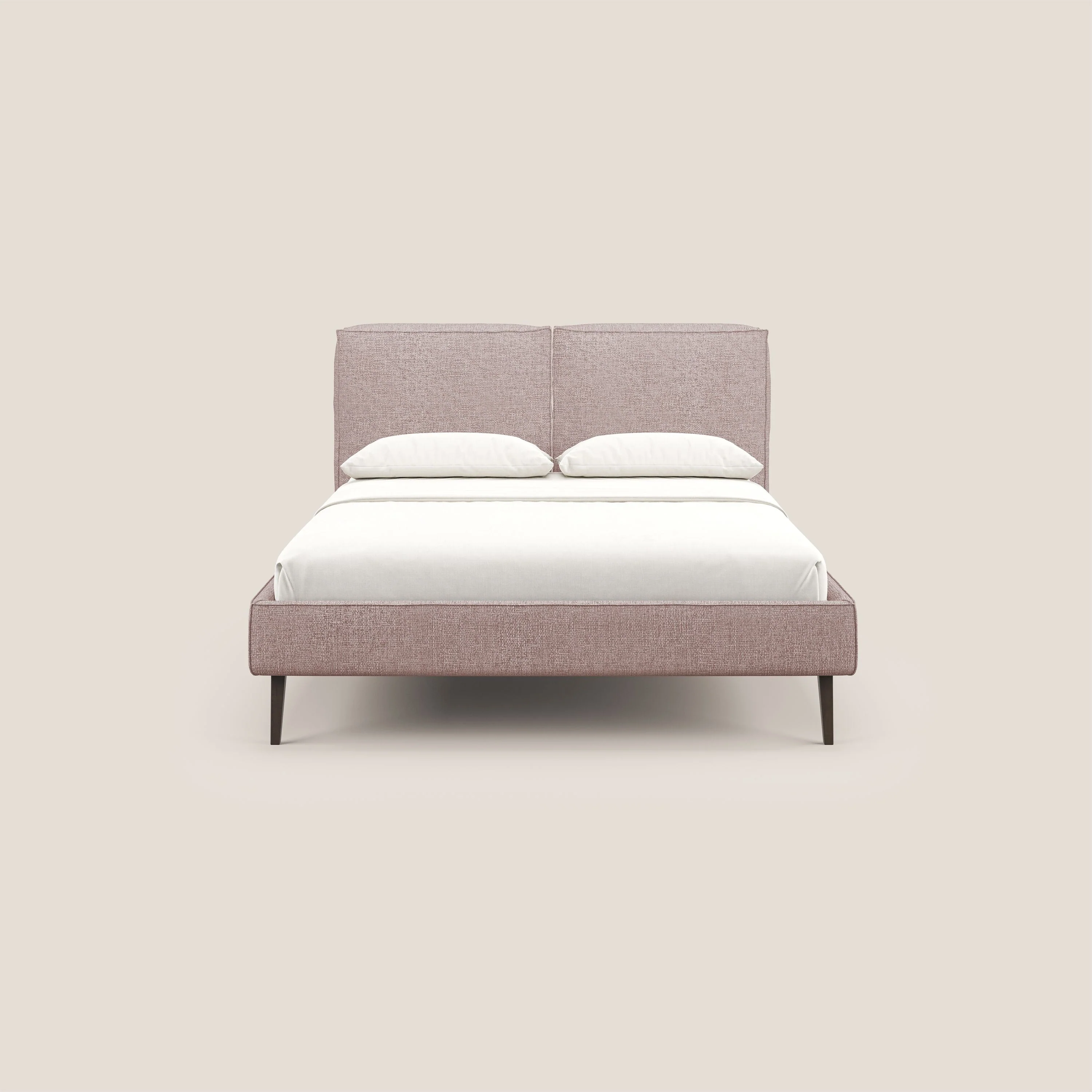Isotta lit rembourré complètement déhoussable en tissu doux imperméable T10 rose - Image 2
