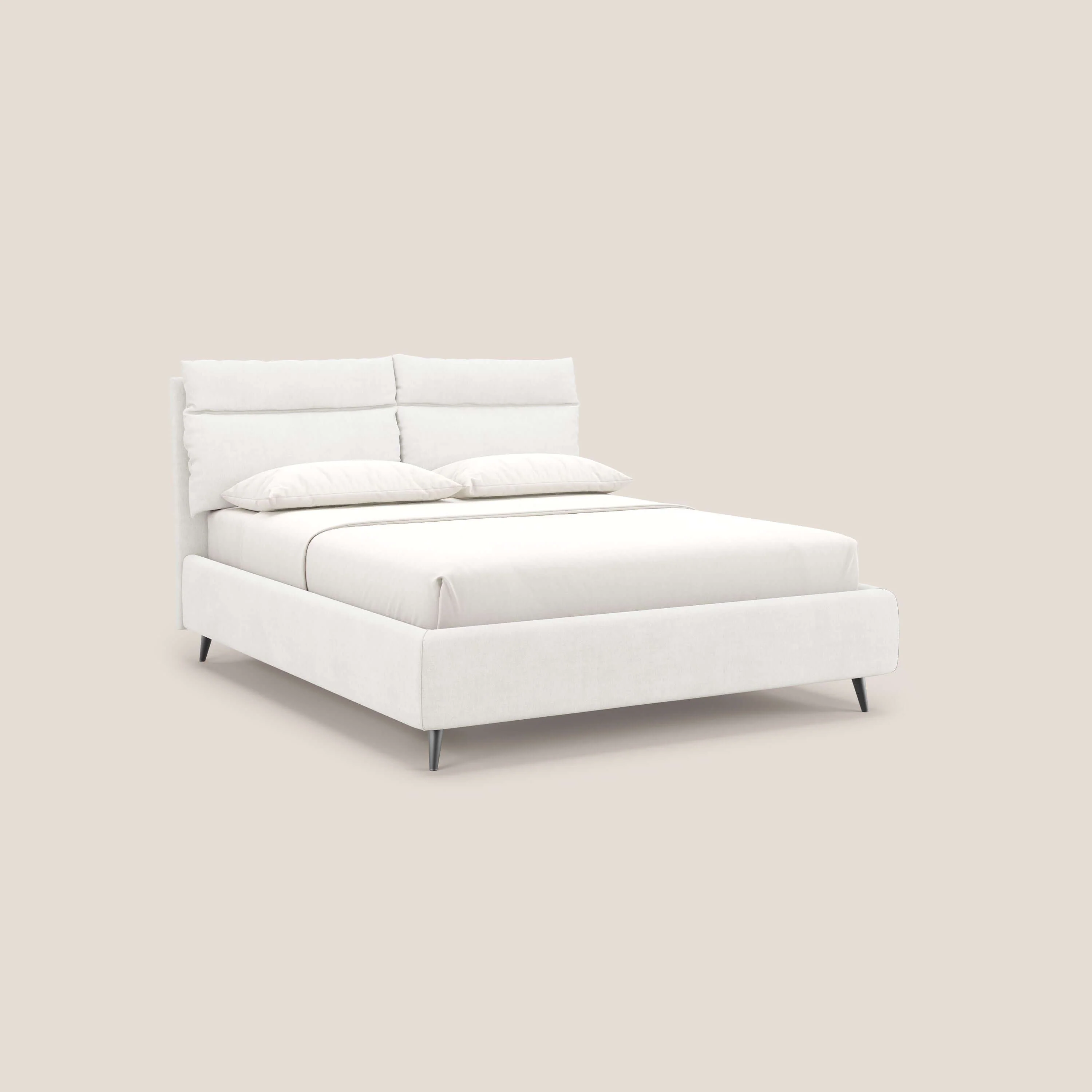 Jerry lit coffre et coussins réglables en tissu détachable T17 blanc - Image 4