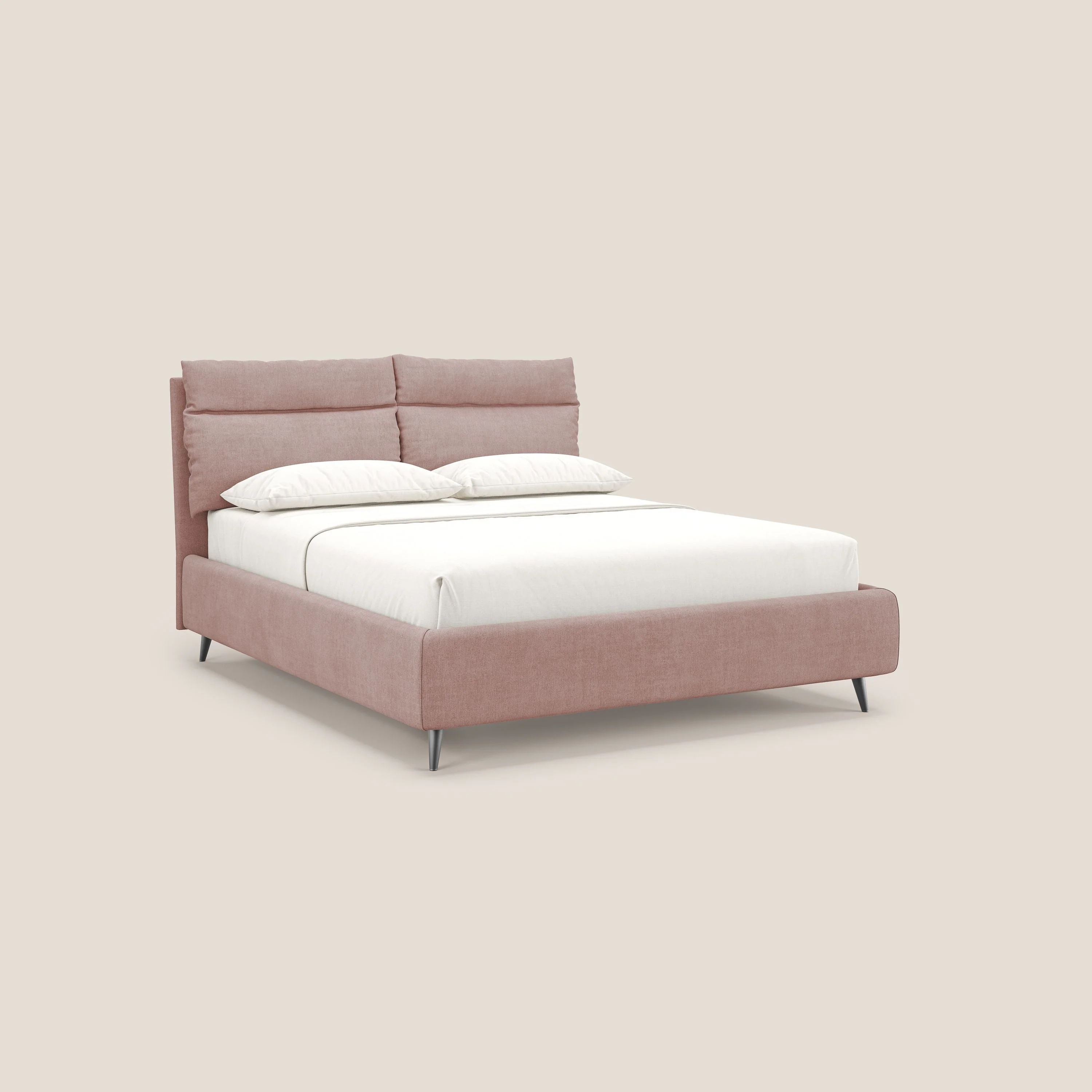 Jerry lit coffre et coussins réglables en tissu détachable T17 rose - Image 4