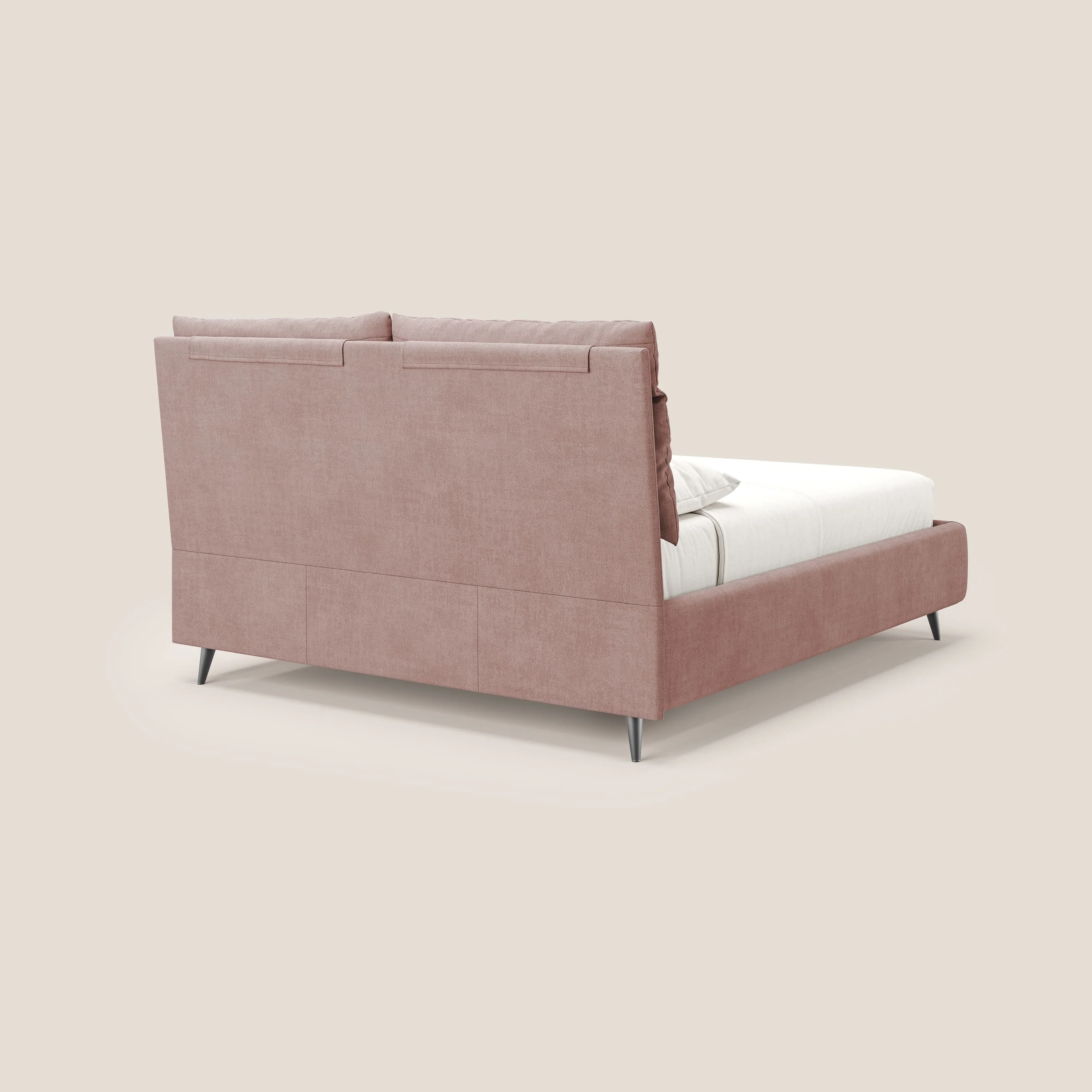 Jerry lit coffre et coussins réglables en tissu détachable T17 rose - Image 6