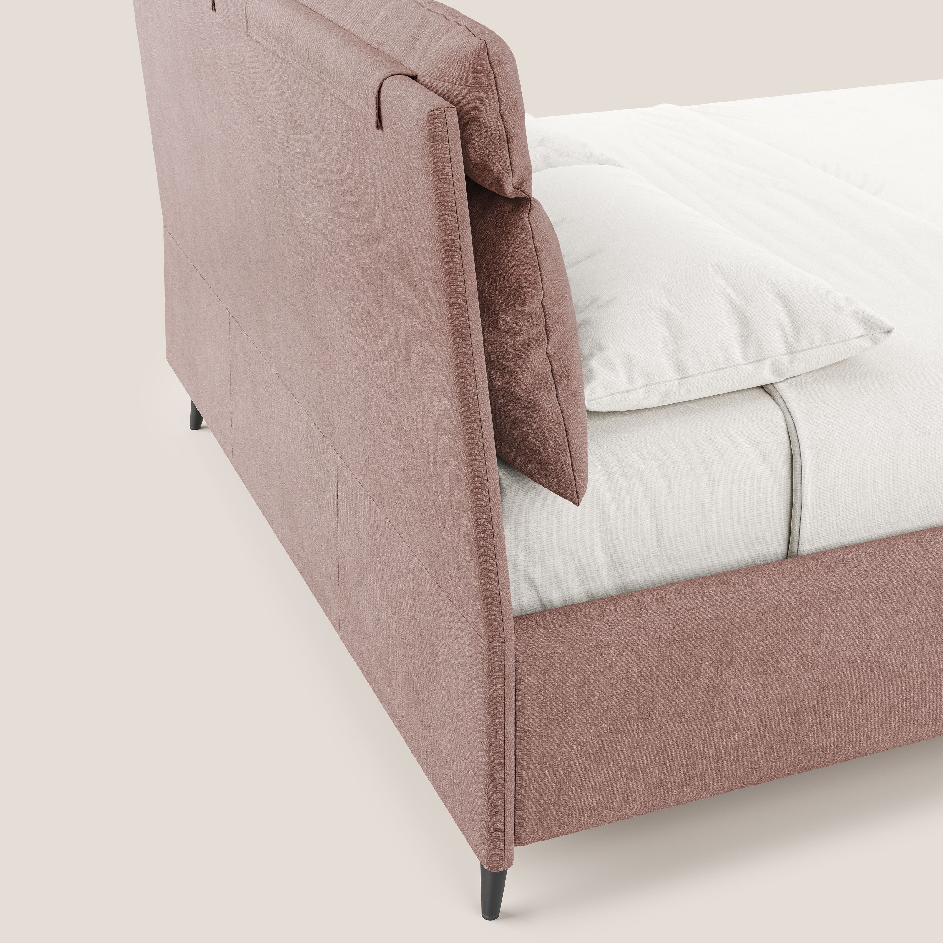 Jerry lit coffre et coussins réglables en tissu détachable T17 rose - Image 8