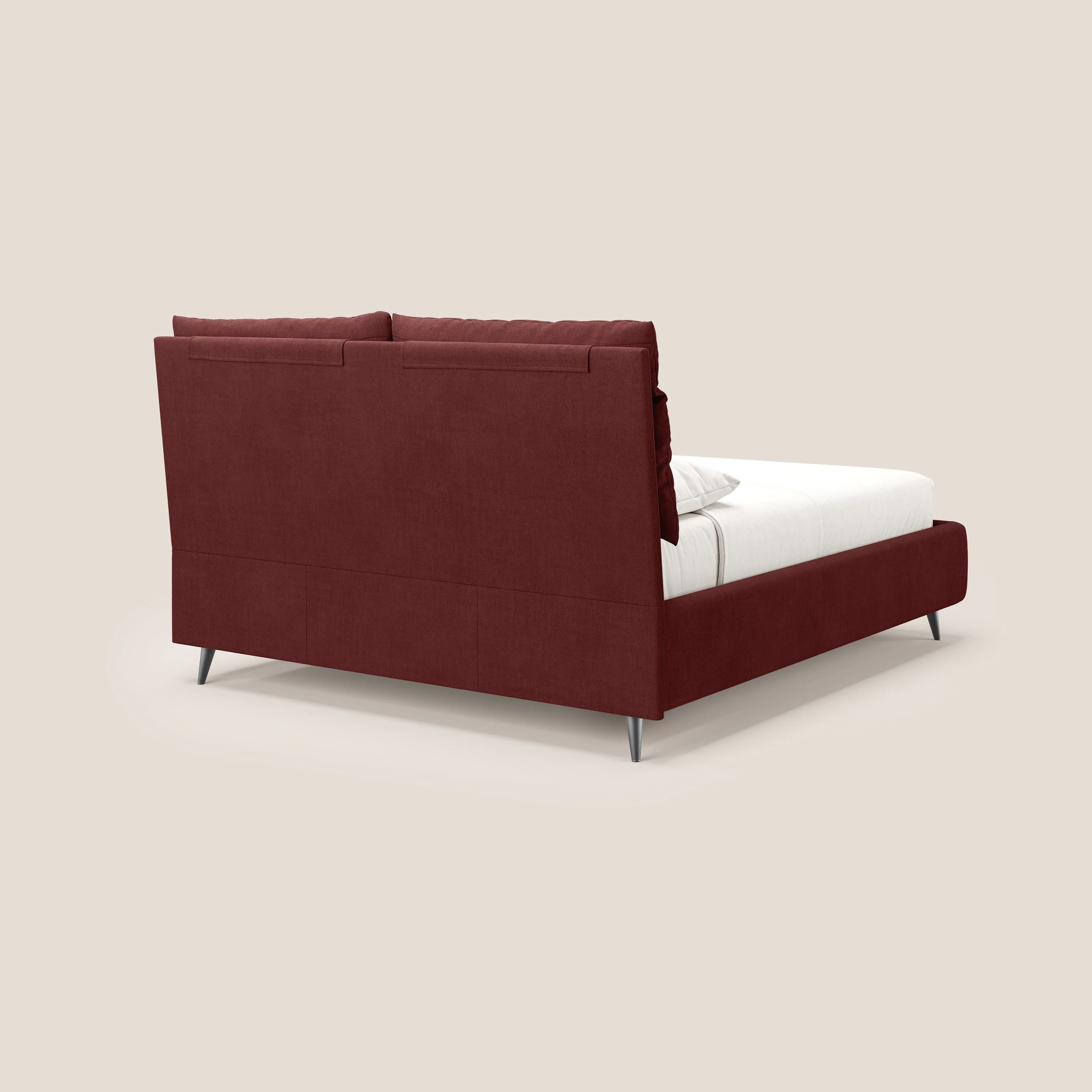 Jerry lit coffre et coussins réglables en tissu détachable T17 rouge - Image 6