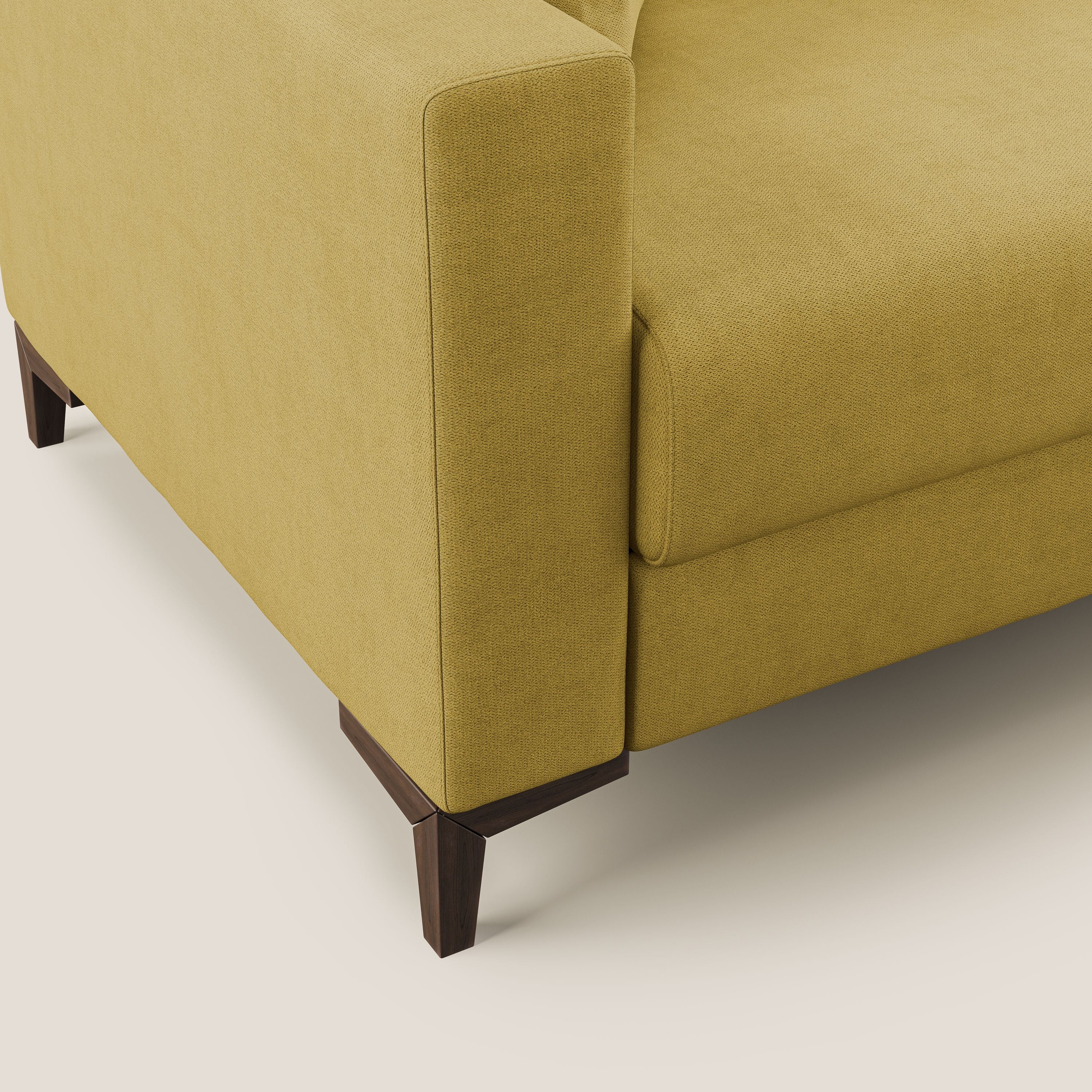 Kafka canapé lit convertible en tissu doux imperméable T02 jaune - Image 8