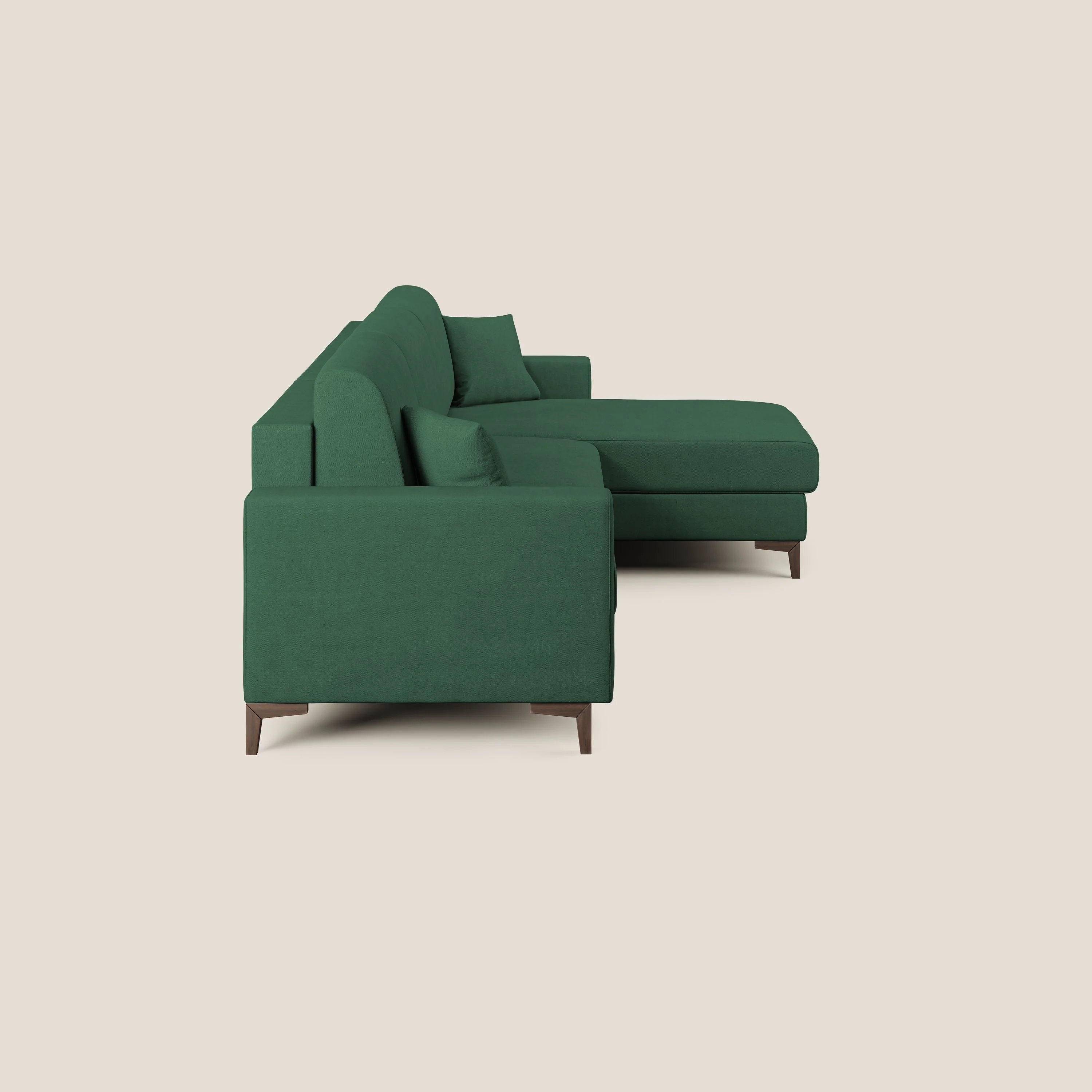Kafka canapé d'angle convertible en tissu doux imperméable T02 vert - Image 7