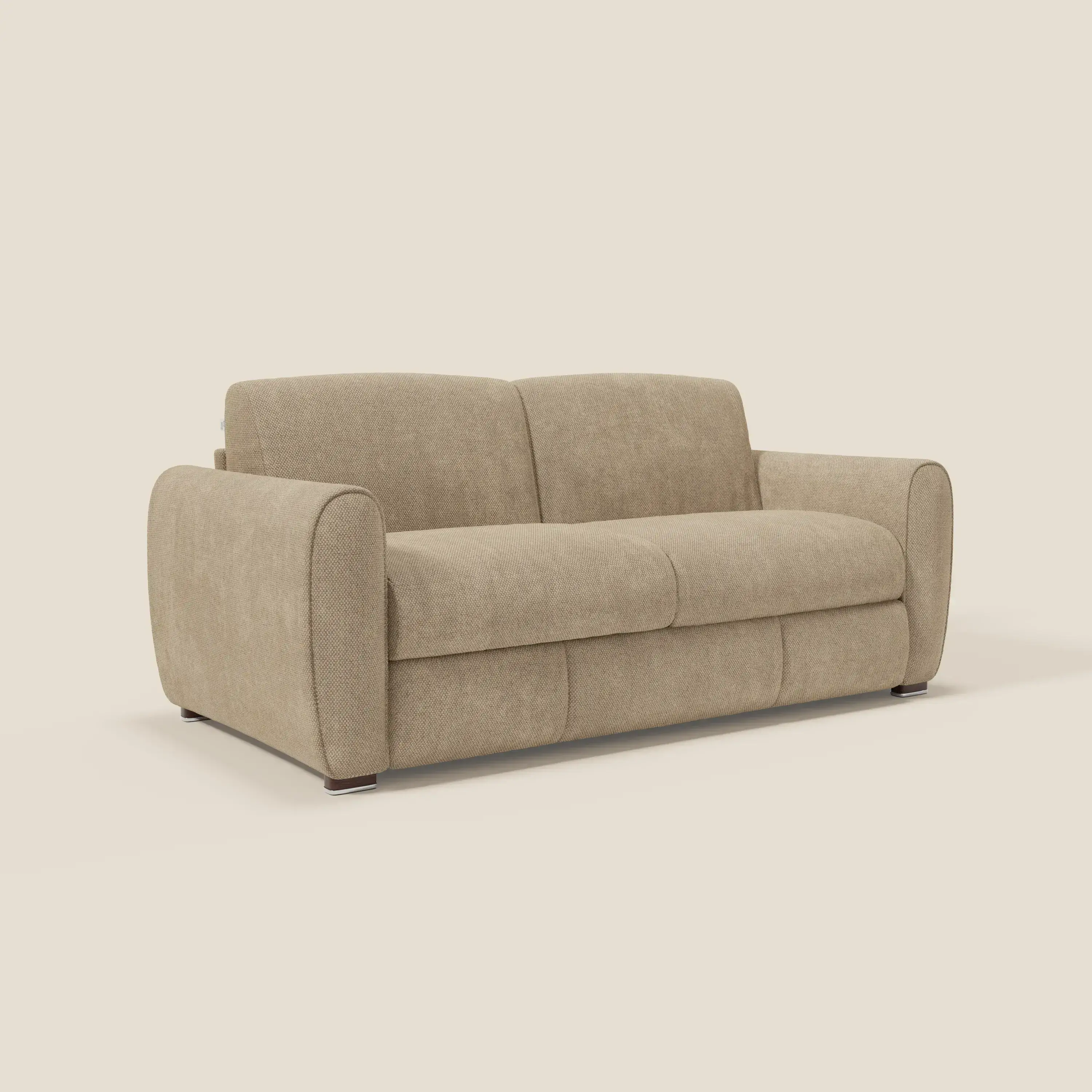 Kaleo Canapé convertible moderne avec matelas H17 cm - en tissu imperméable T26 beige - Image 3