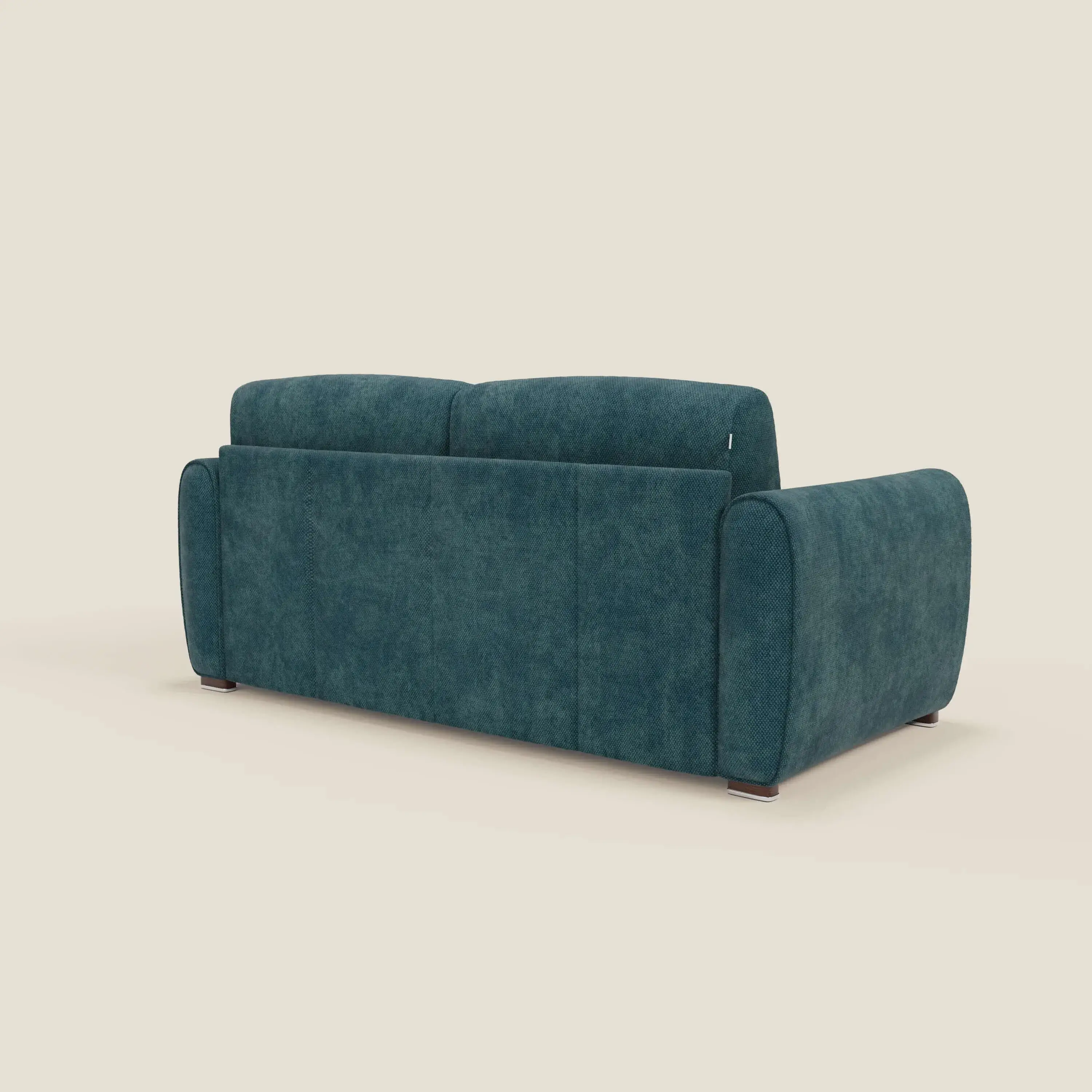 Kaleo Canapé convertible moderne avec matelas H17 cm - en tissu imperméable T26 bleu canard - Image 5