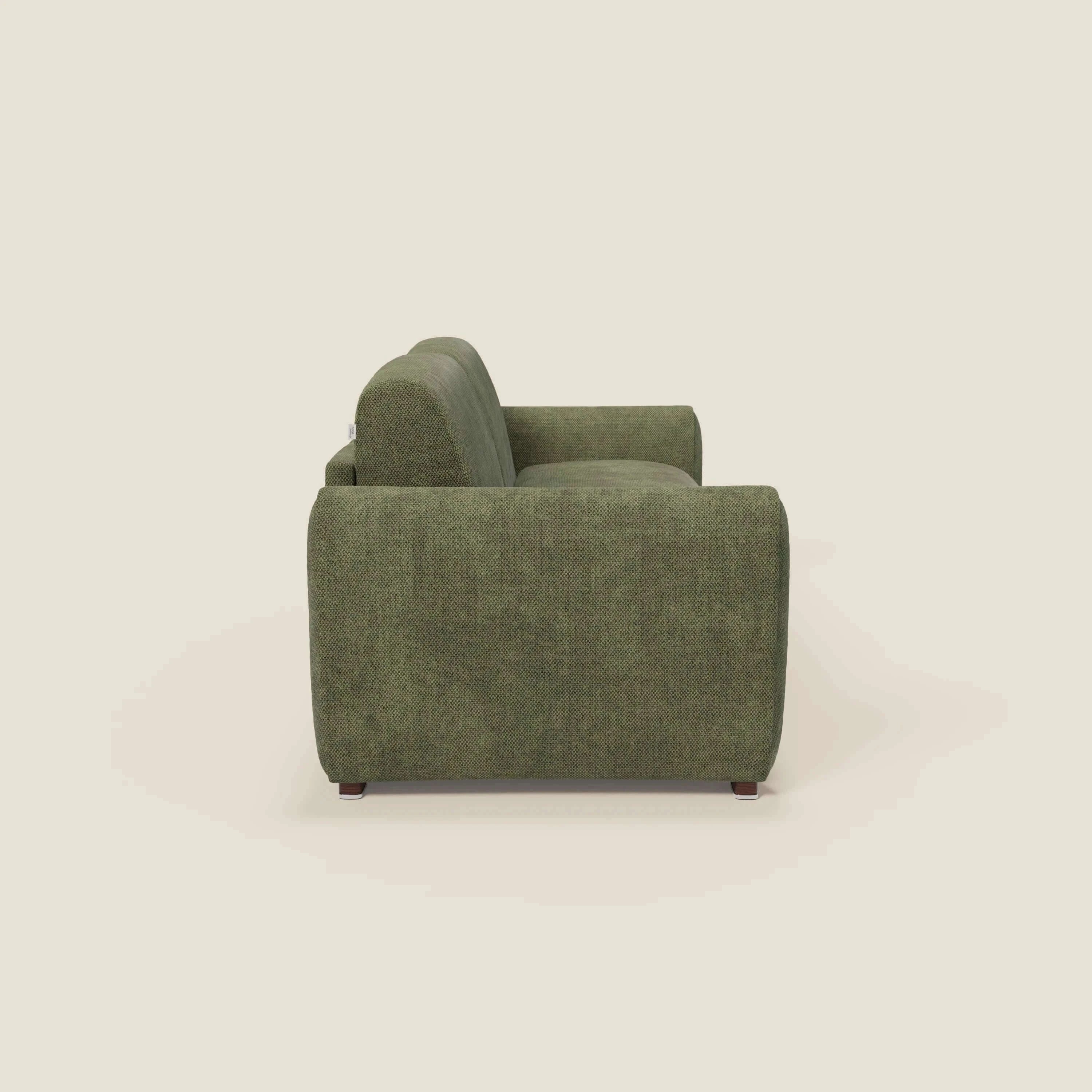 Kaleo Canapé convertible moderne avec matelas H17 cm - en tissu imperméable T26 vert mousse - Image 4