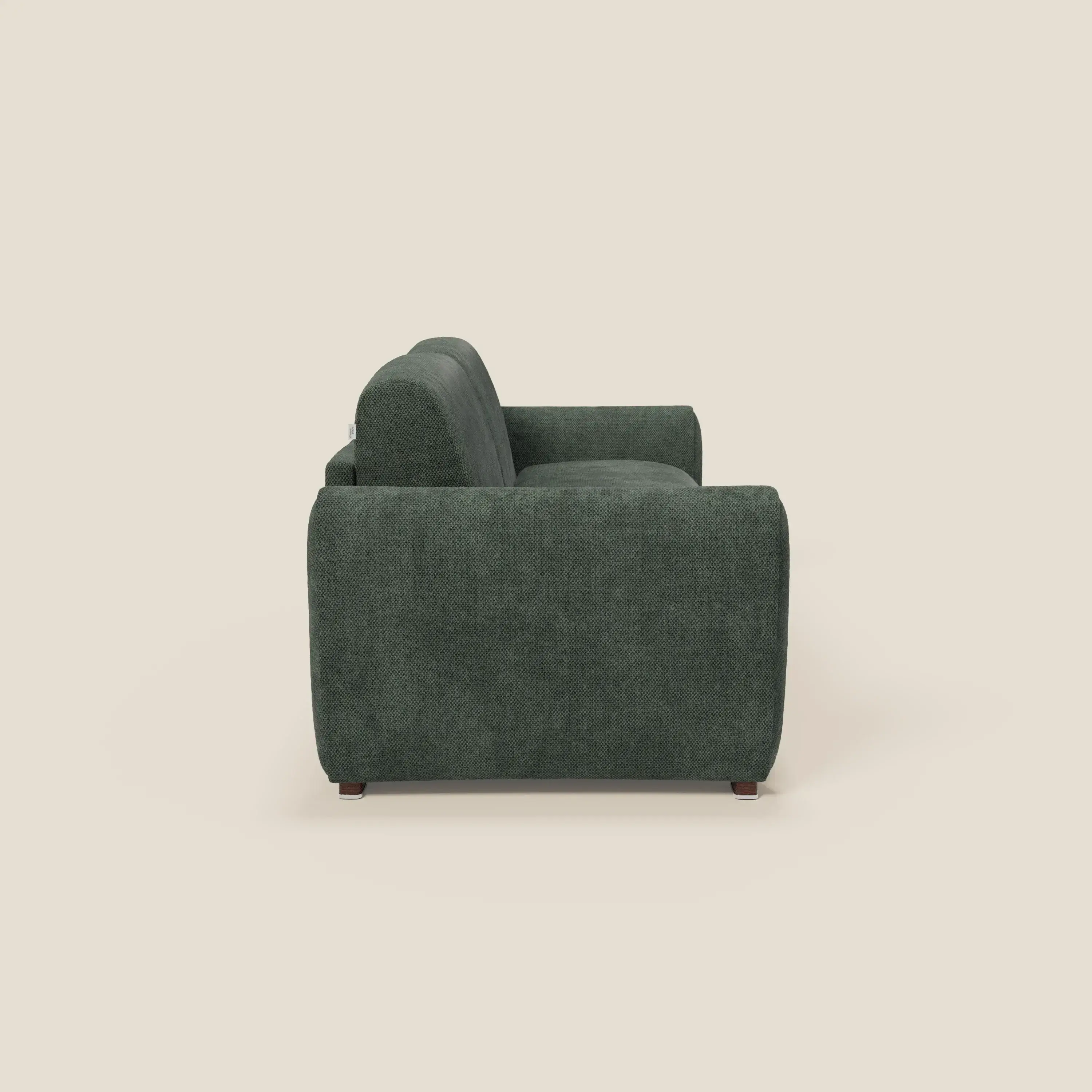 Kaleo Canapé convertible moderne avec matelas H17 cm - en tissu imperméable T26 vert olive - Image 4