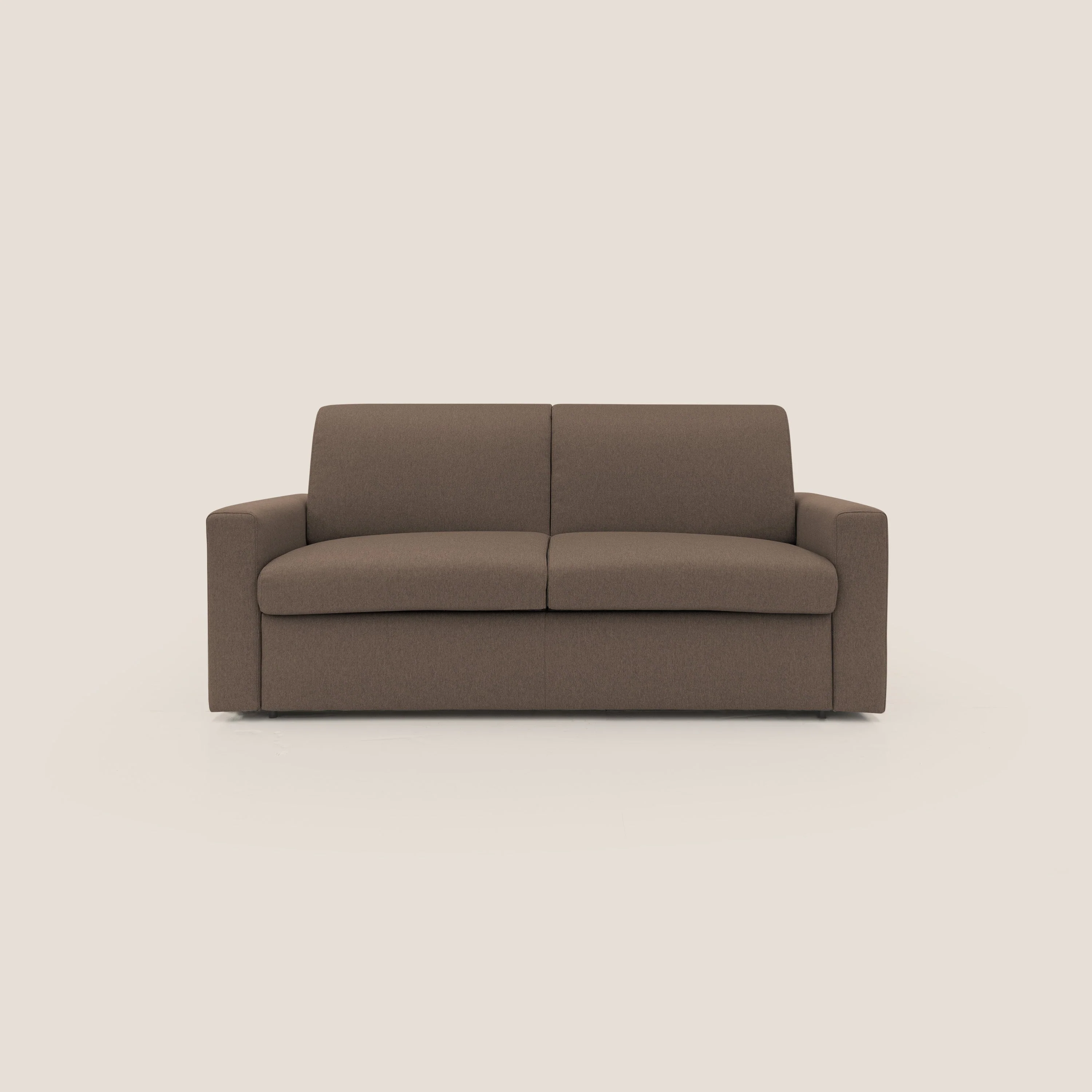 Kansas Canapé lit convertible h20 cm en tissu imperméable T13 marron