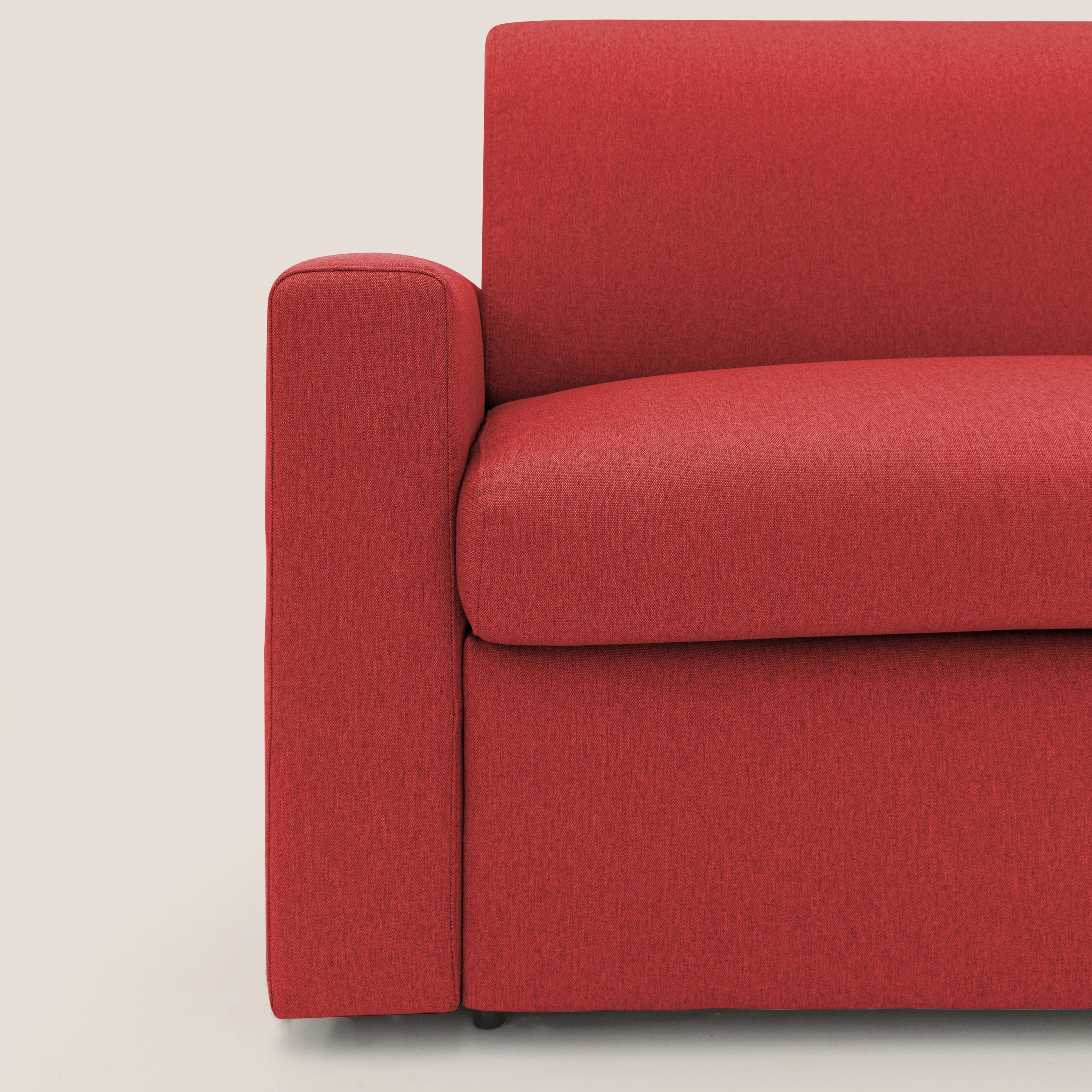 Kansas Canapé lit convertible h20 cm en tissu imperméable T13 rouge - Image 7