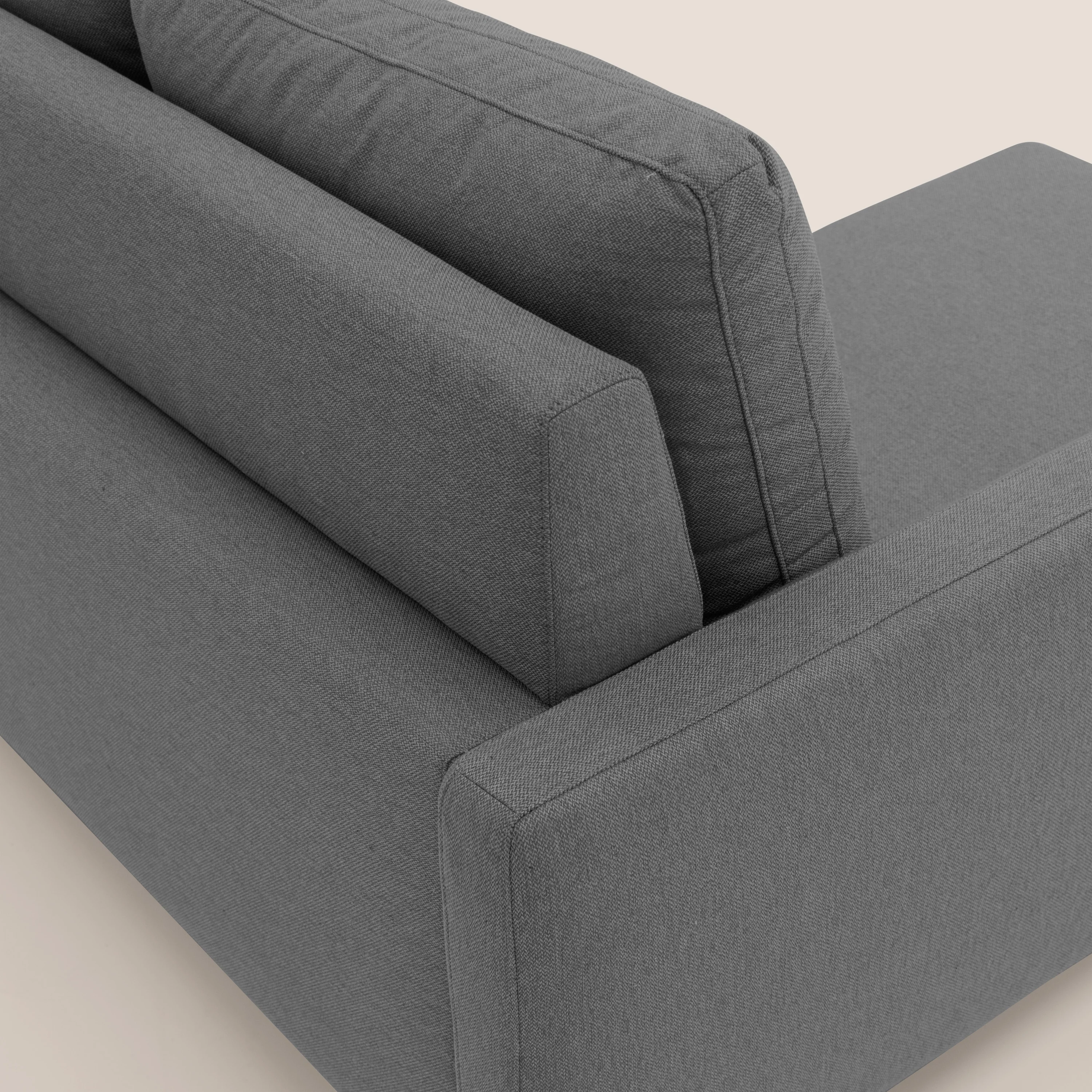 Klimt canapé d'angle avec assises coulissantes en tissu dous détachable T05 anthracite - Image 9