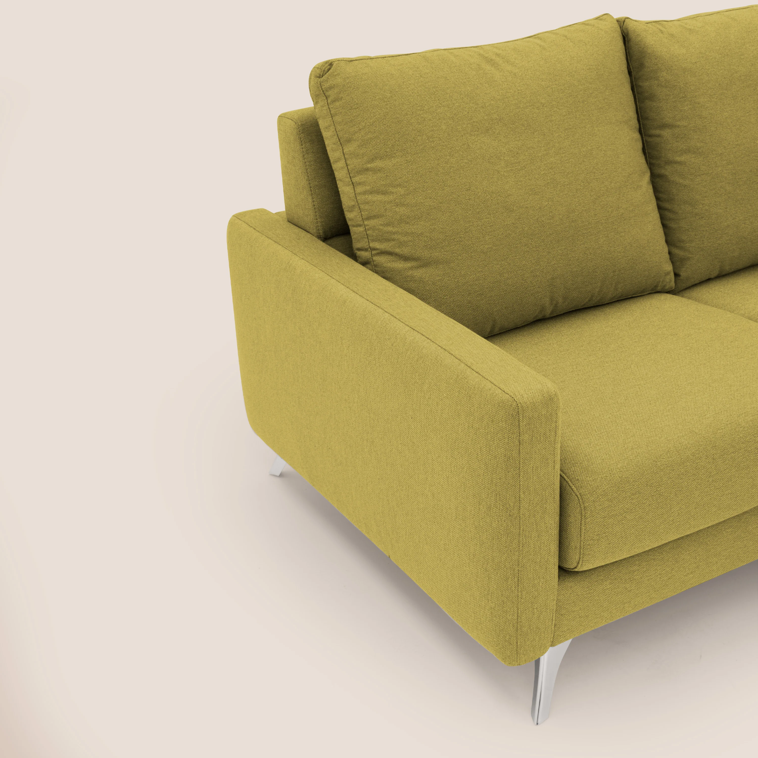Klimt canapé d'angle avec assises coulissantes en tissu dous détachable T05 jaune - Image 7