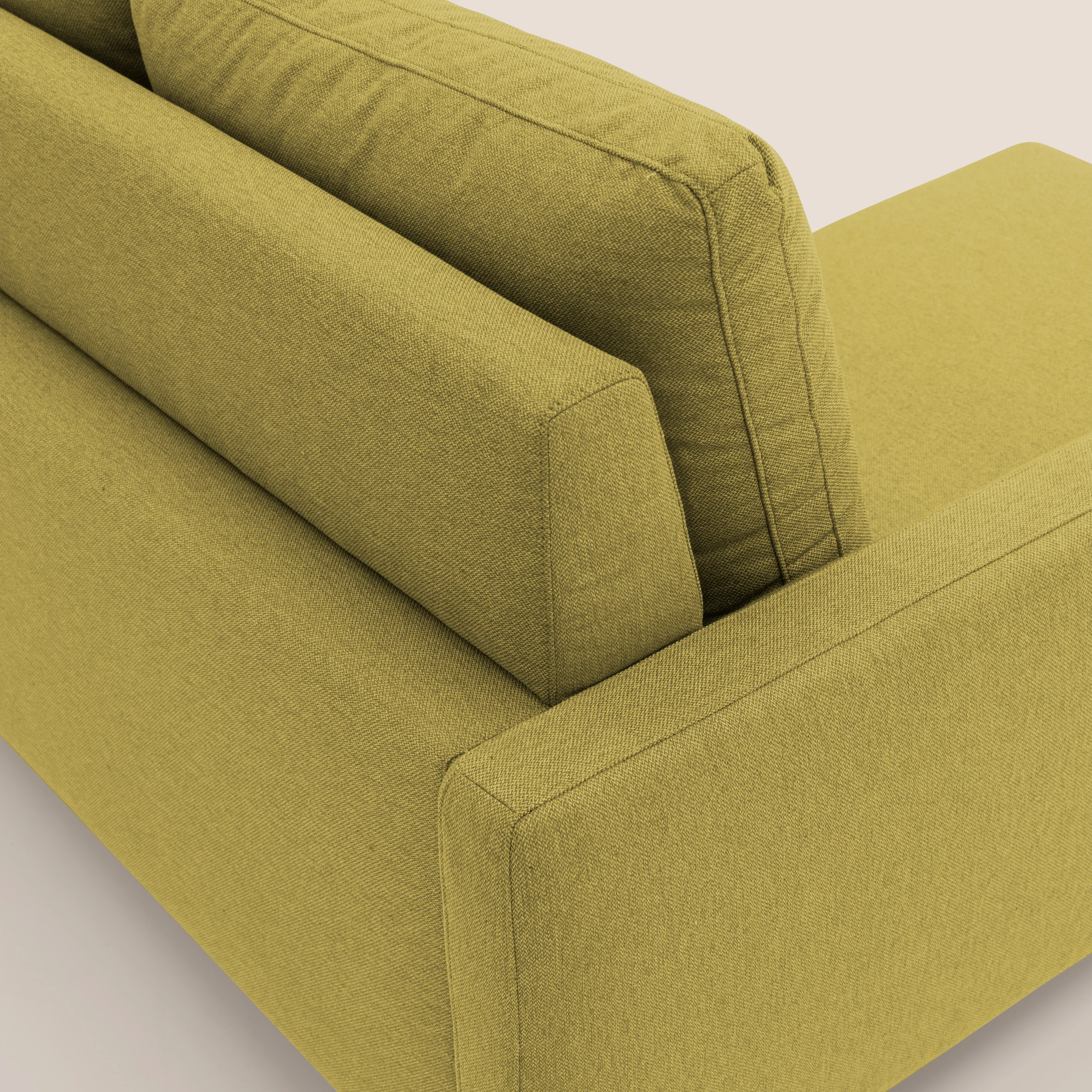 Klimt canapé d'angle avec assises coulissantes en tissu dous détachable T05 jaune - Image 9