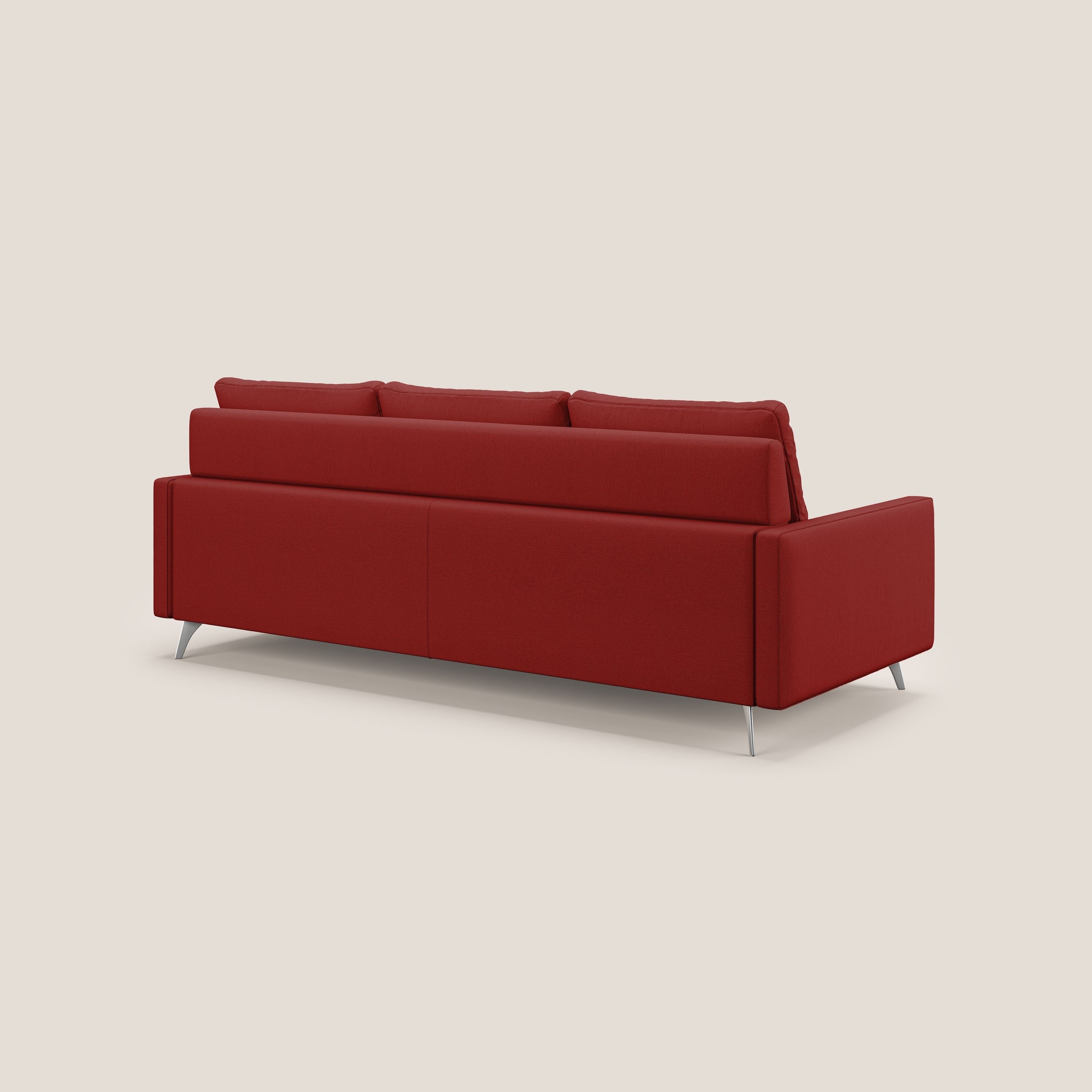 Klimt canapé d'angle avec assises coulissantes en tissu dous détachable T05 rouge - Image 5