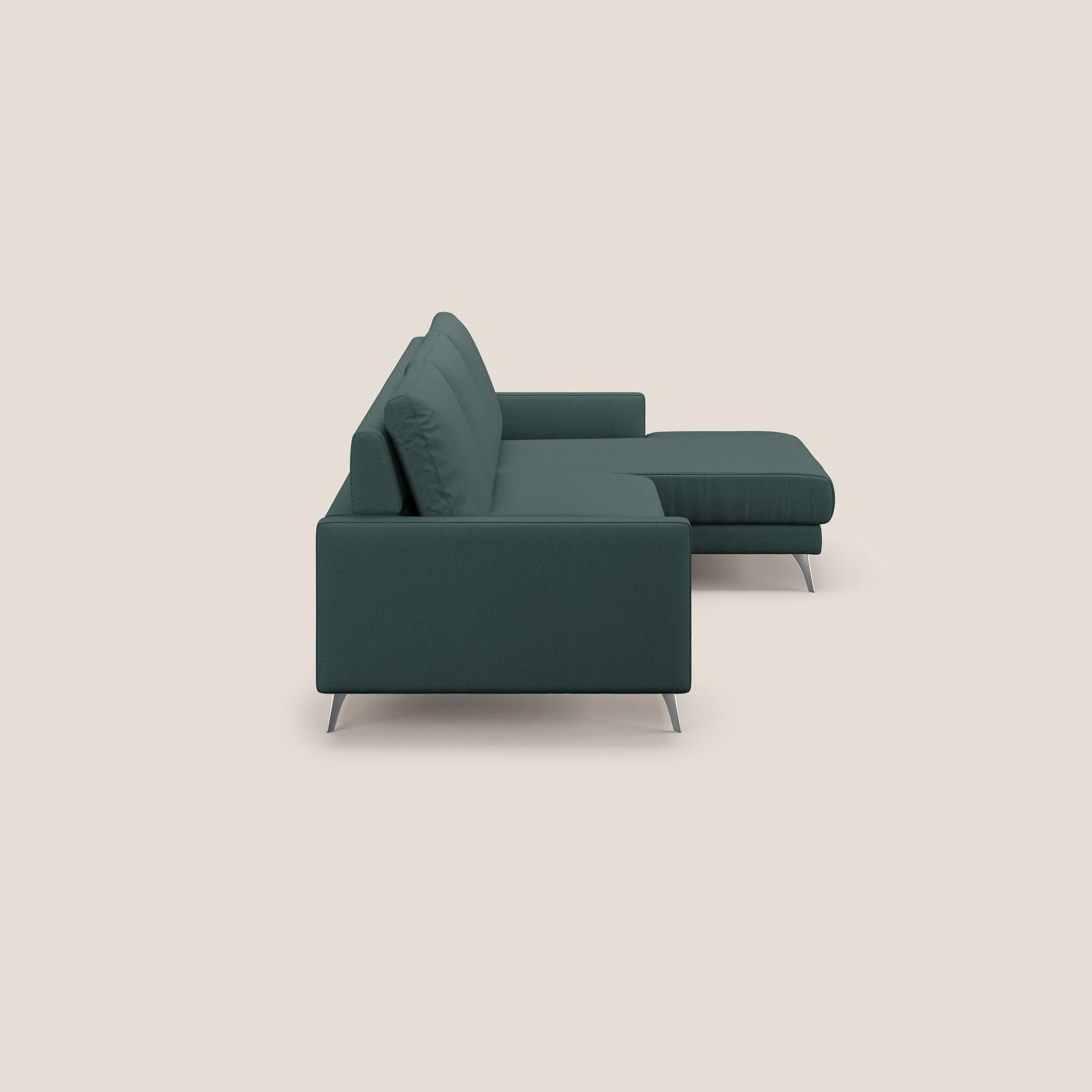 Klimt canapé d'angle avec assises coulissantes en tissu dous détachable T05 vert - Image 4