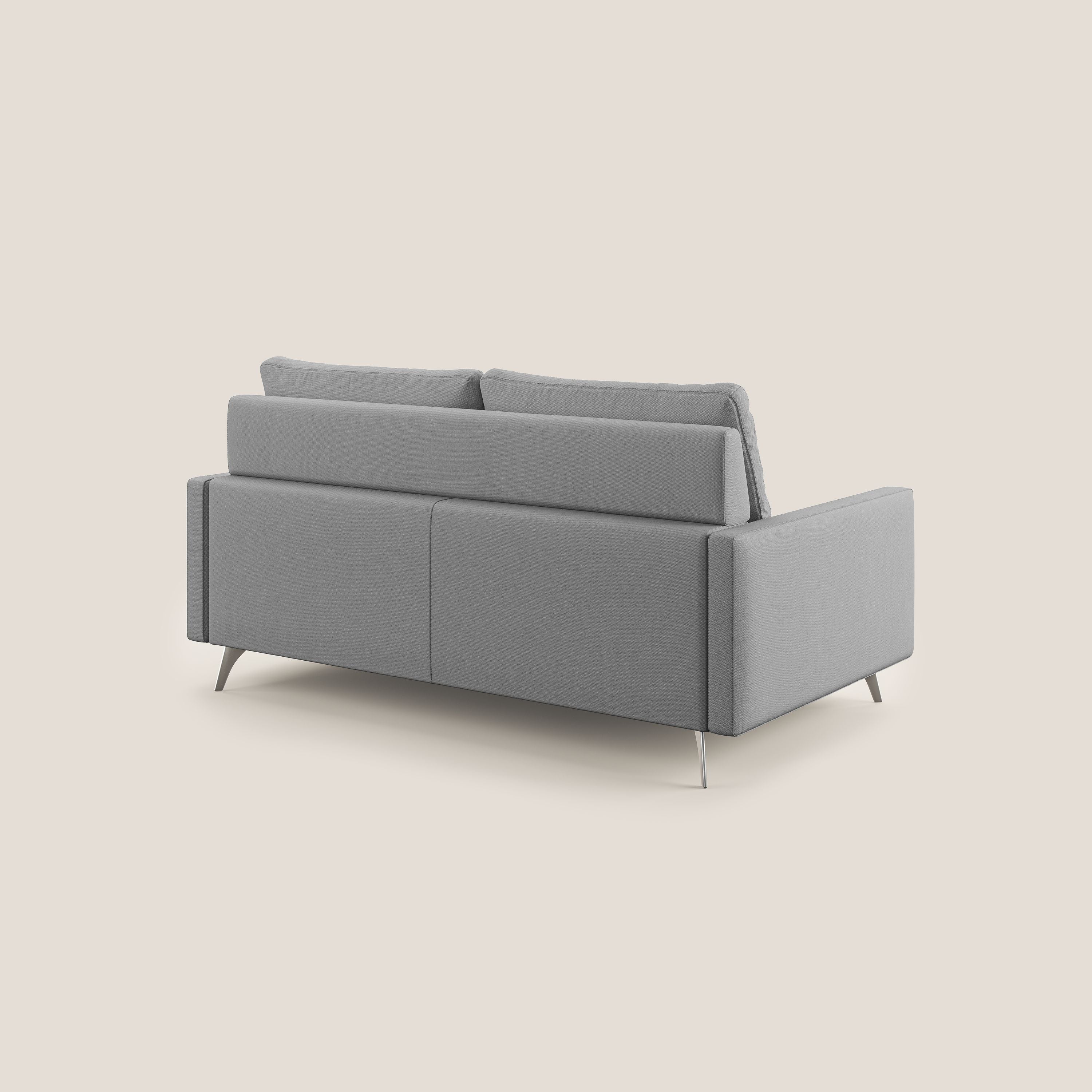 Klimt canapé avec assises coulissantes et dossier en duvet d'oie en tissu détachable T05 gris - Image 9