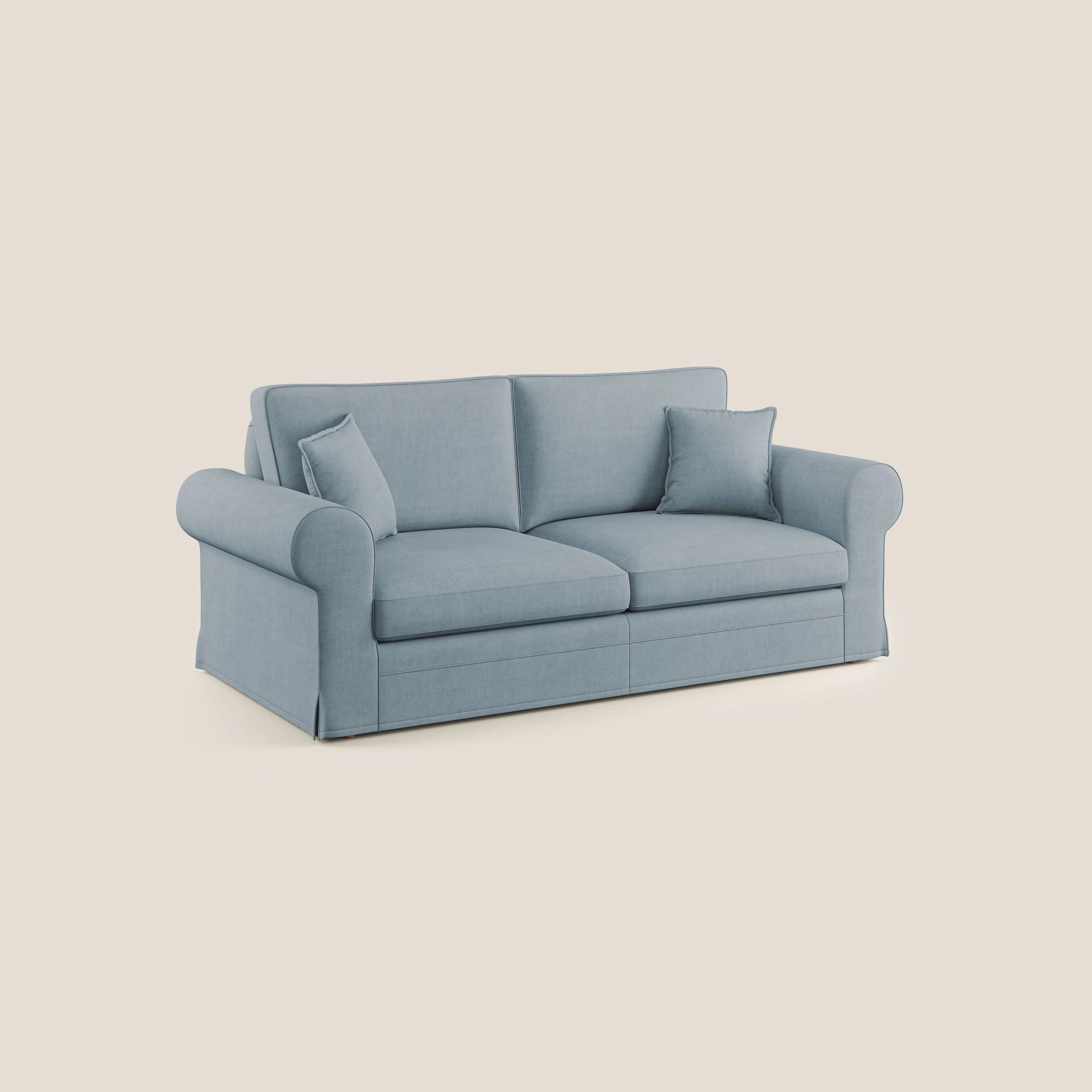 Lady canapé classique en plume d'oie réalisé avec un tissu imperméable T02 sucre glace - Image 2