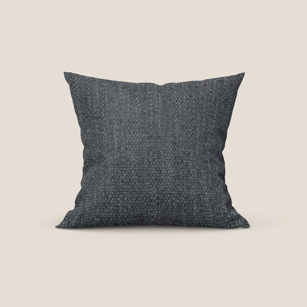 Levante coussin disponible en différentes couleurs en bouclette recyclée fraîche à trame mélangée détachable T16 anthracite
