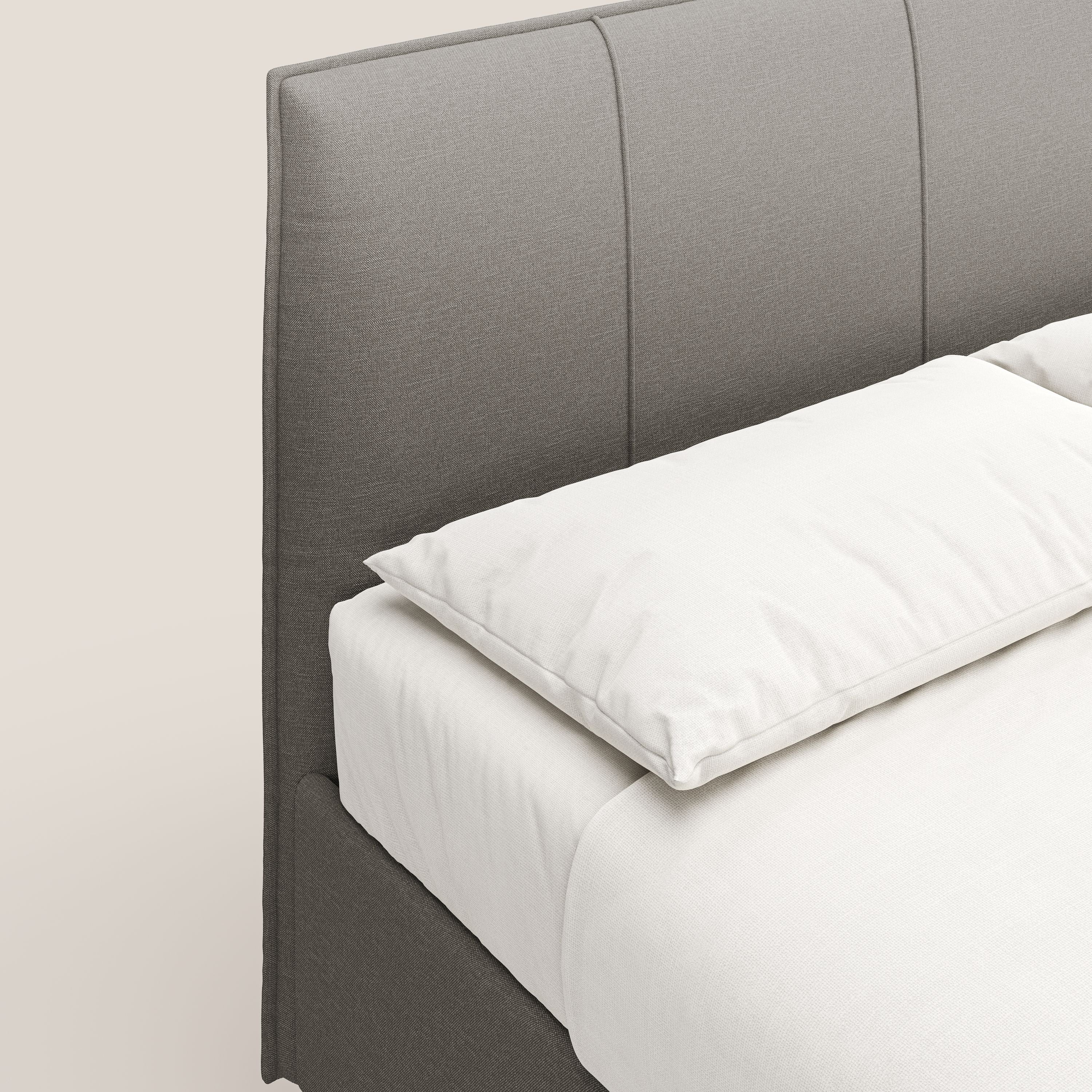 Lothar Lit avec maxi coffre aux dimensions réduites en tissu imperméable T13 Taupe tortora - Image 6