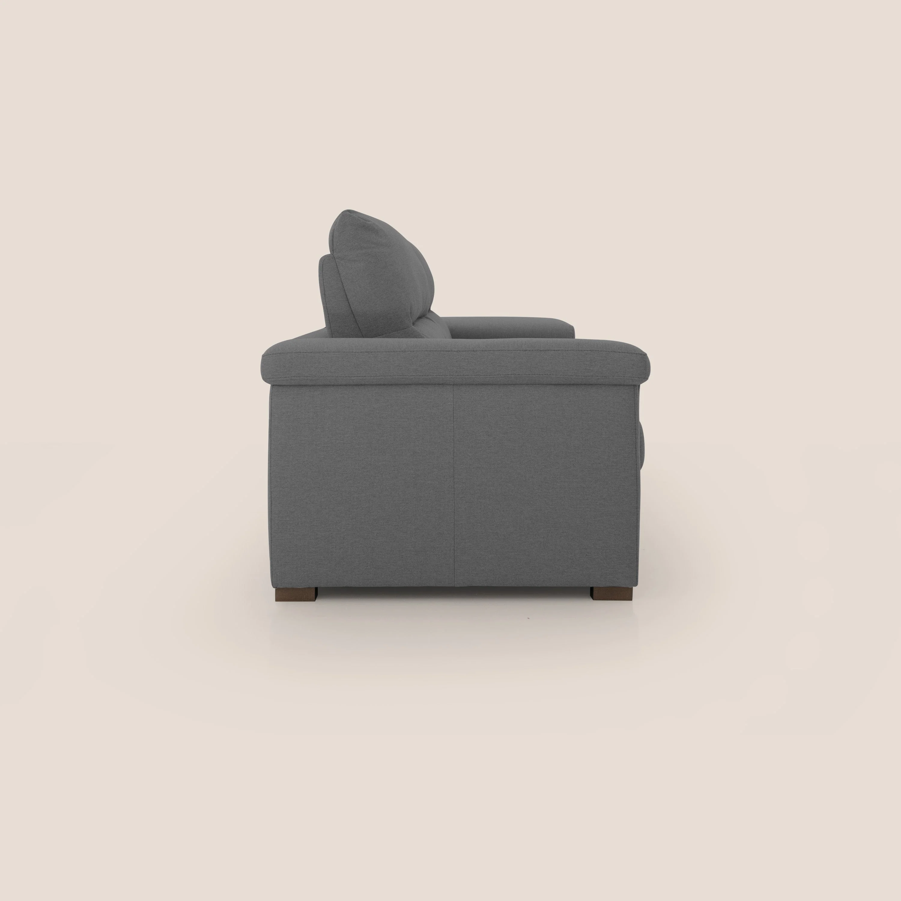 Magnolia canapé convertible avec matelas H 18cm et dossier haut et moelleux en tissu détachable T05 anthracite - Image 7