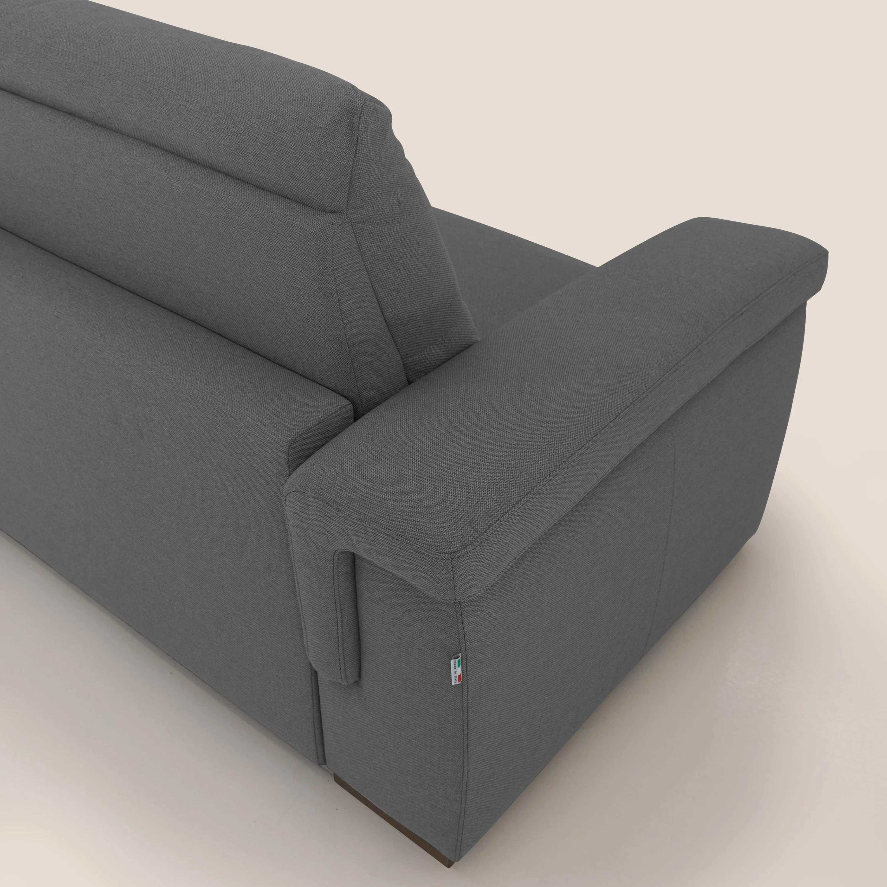 Magnolia canapé convertible avec matelas H 18cm et dossier haut et moelleux en tissu détachable T05 anthracite - Image 9